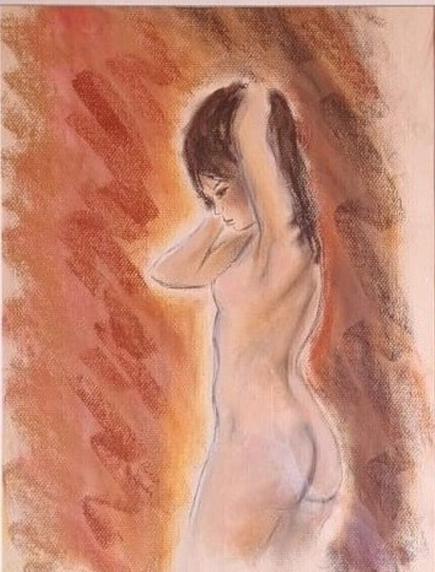 Pamela Randal, Original One Off Artwork: 'Amanda', A Study Of The Human Form In Pastel, 2002 photo for sale
