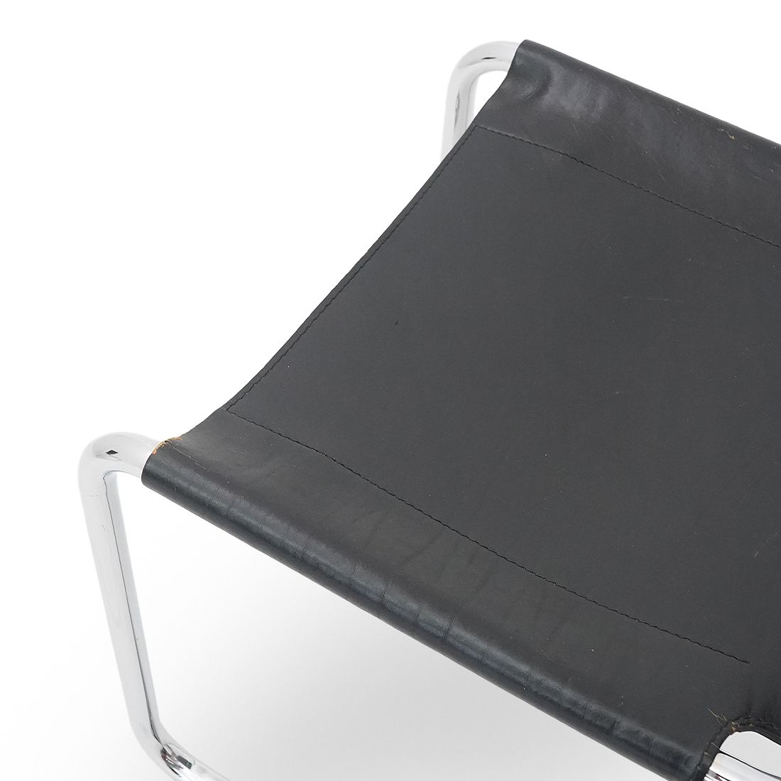 photo for sale Pair Of Metal And Leather Chairs By Carlo Bartoli For T70, 1970s
