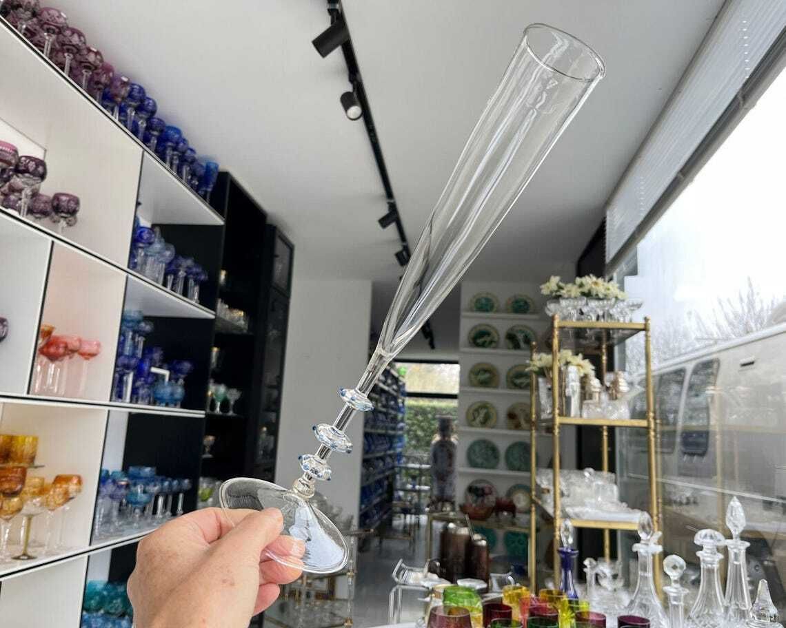 Venetian Champagne Flute Glass | 1pc | Dutch By Jos Bohm photo furniture