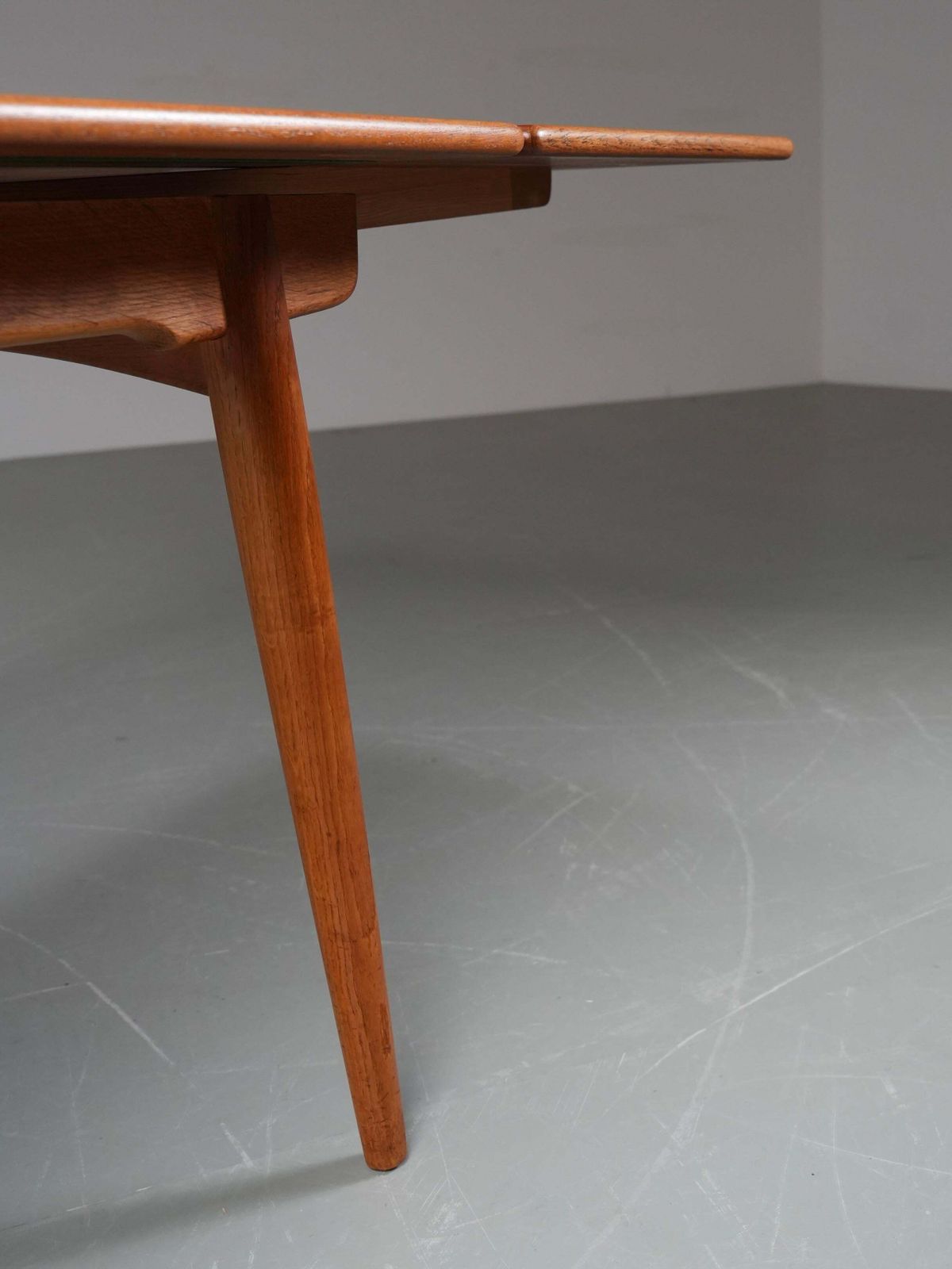 5534.0 Hans Wegner Teak En Eiken Eettafel 312 Voor Andreas Tuck, Denemarken, Jaren 1960 photo