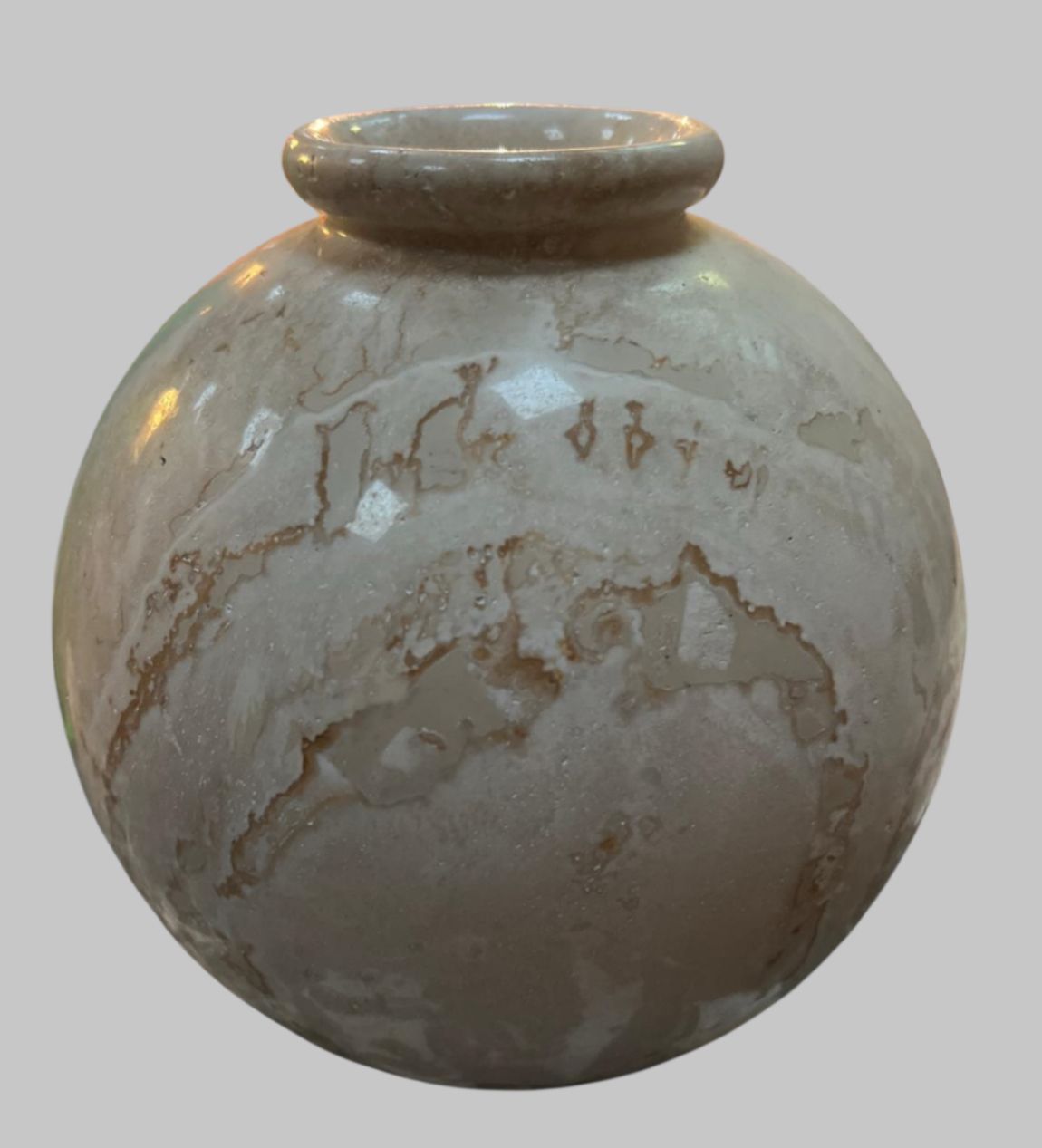 Hand Carved Italian Marble Vase