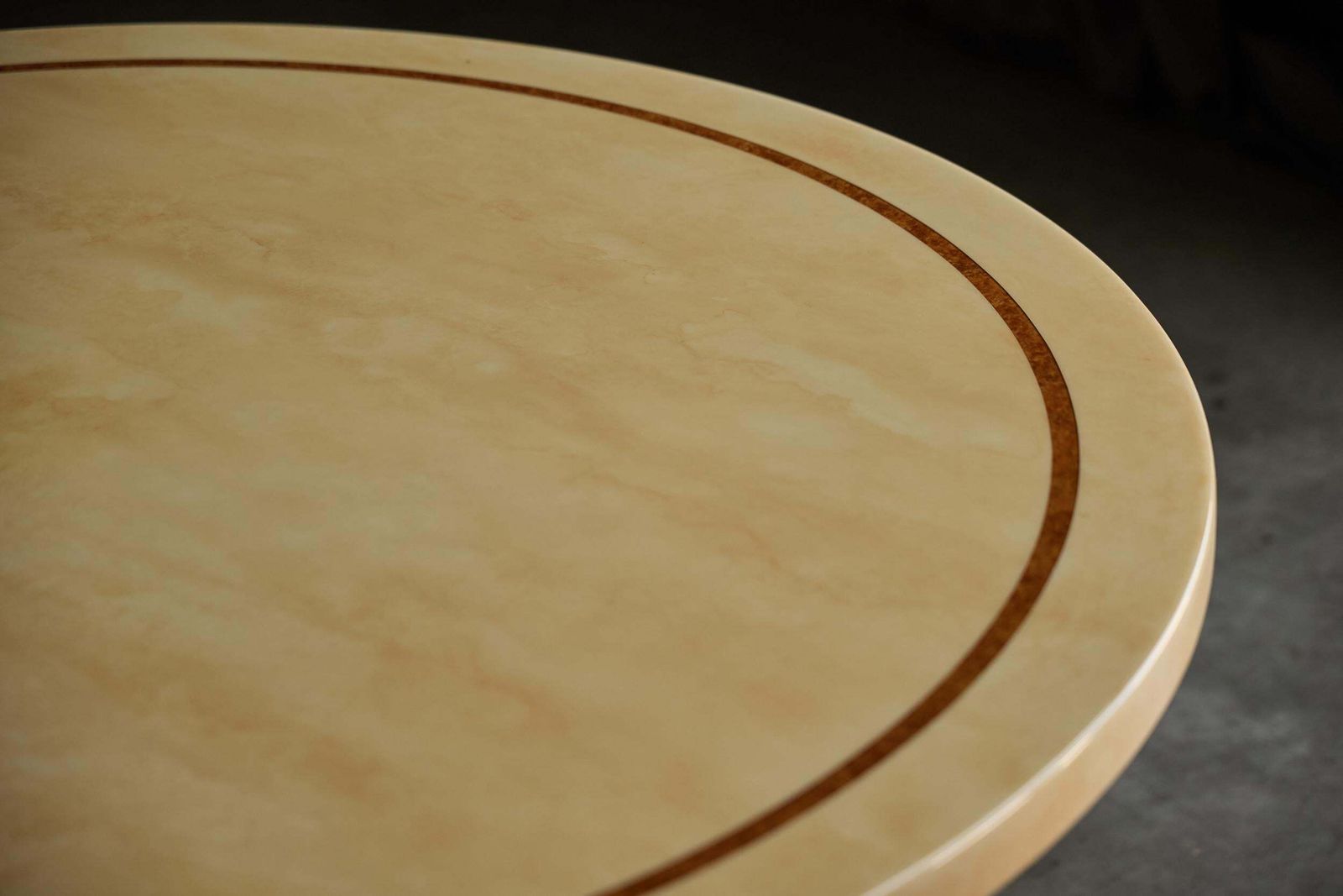 Faux Marble Lacquered Table By Jean Claude Mahey, France, 1970s photo 5413.0