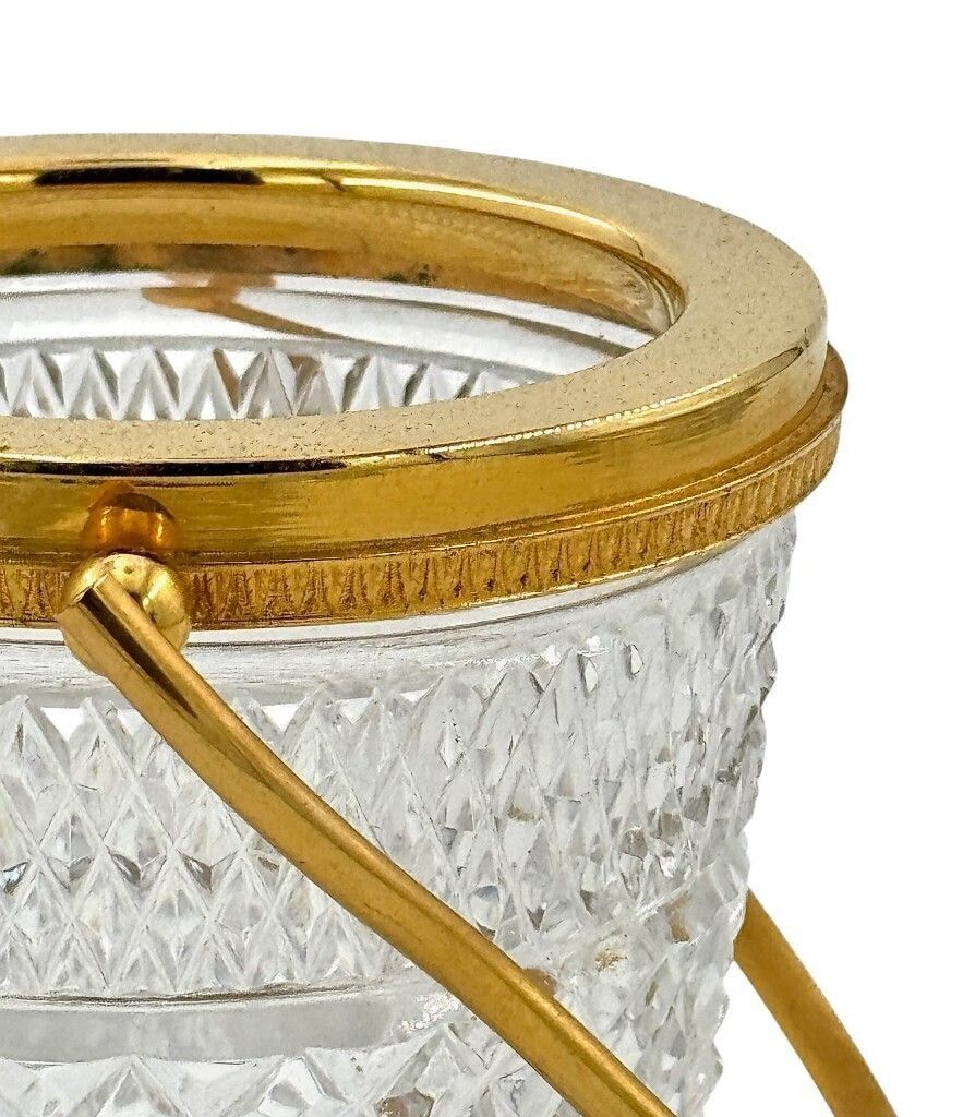 A 1960s Val Saint Lambert Crystal And Glit Ice Bucket photo 425.0