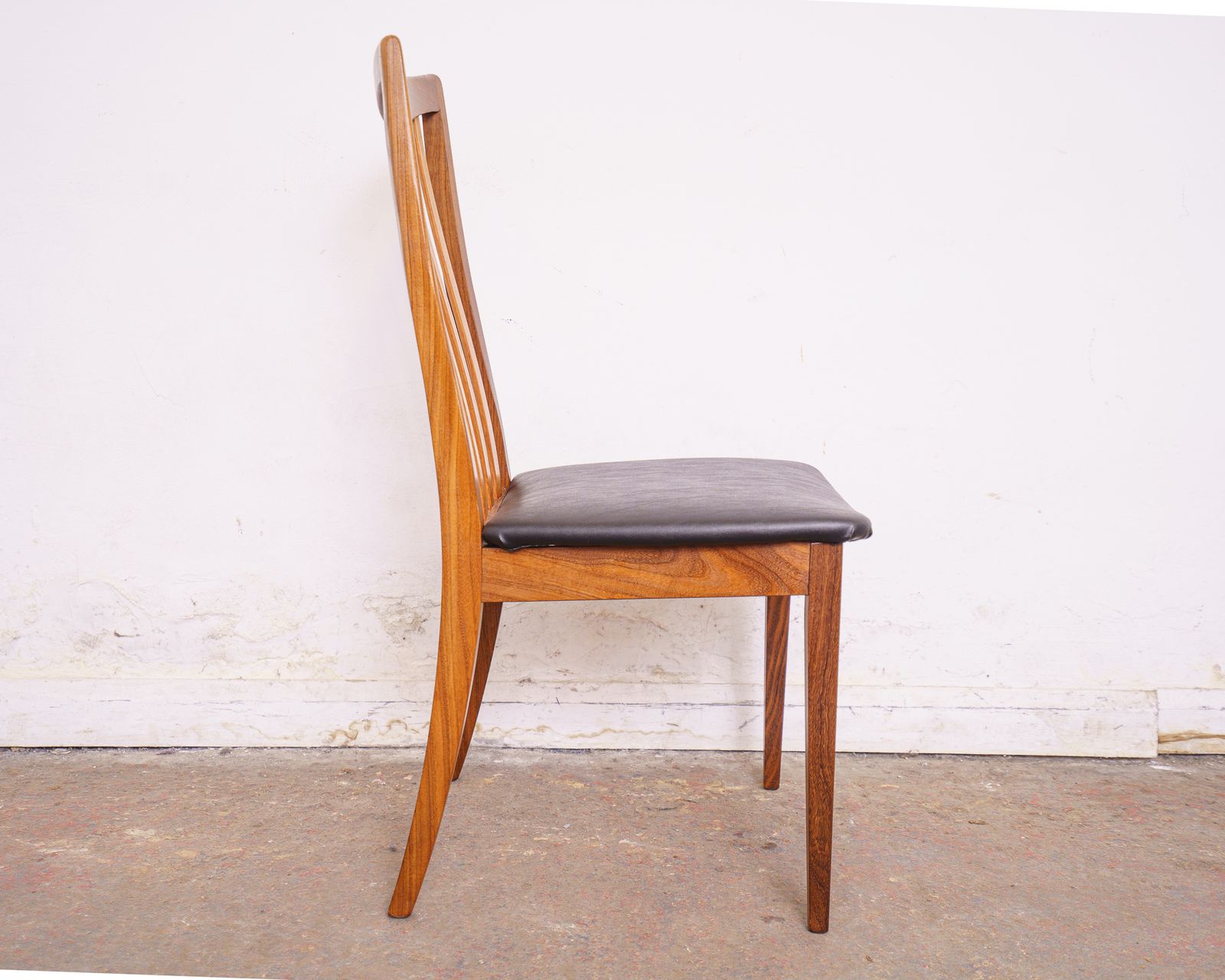 4 G Plan Mid Century Teak Dining Chairs, Newly Upholstered photo for sale