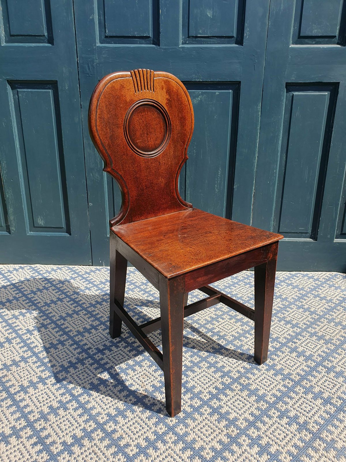 Georgian Mahogany Hall Chair