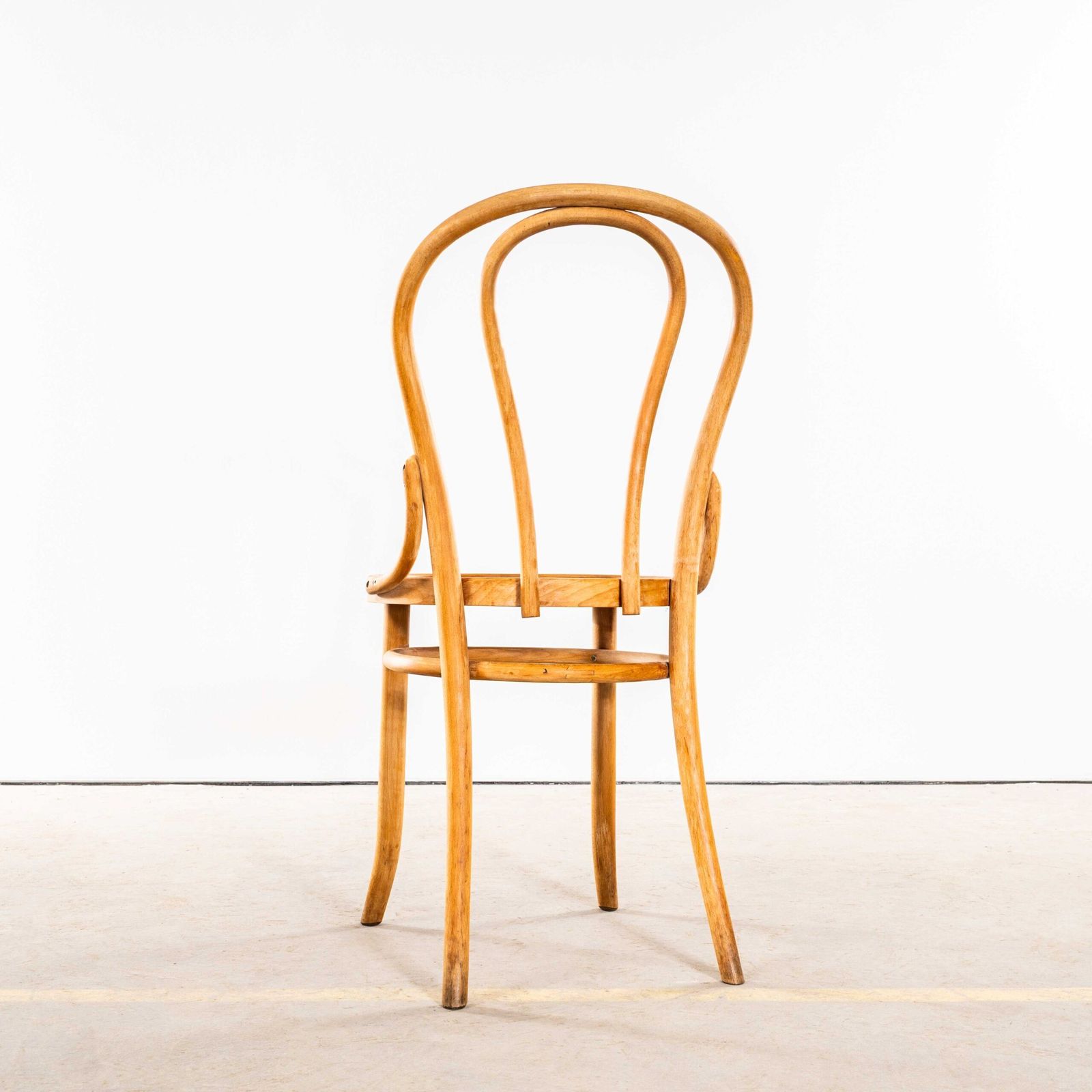 1950’s Blonde Hoopback Bentwood Dining Chairs – Set Of Six photo vinterior