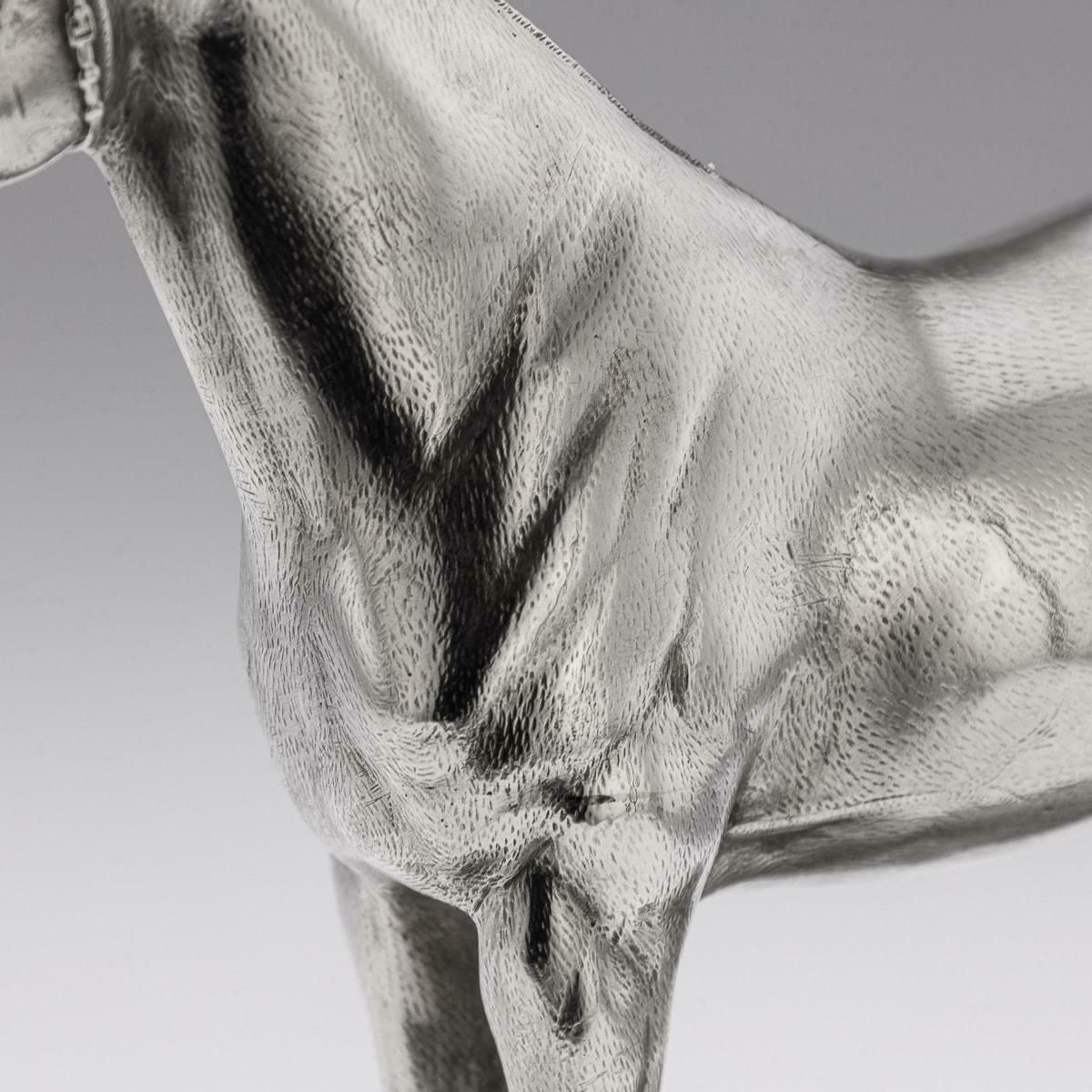 photo for sale Antique 20th Century Edwardian English Solid Silver Horse Trophy On Stand C.1908