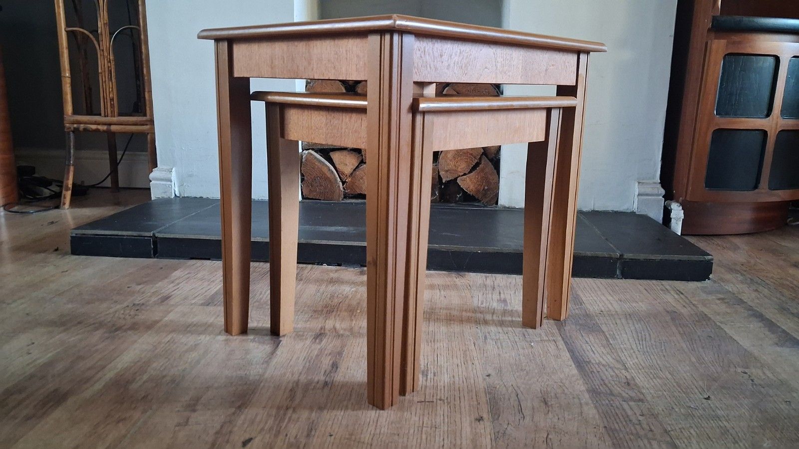 1970's Teak Mid Century  Pair / Nest Of Tables