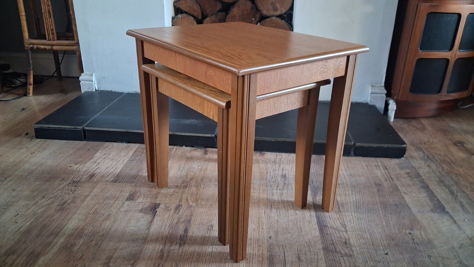 1970's Teak Mid Century  Pair / Nest Of Tables photo furniture