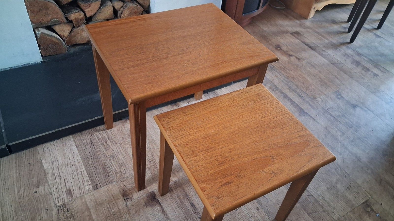 1970's Teak Mid Century  Pair / Nest Of Tables photo Furniture