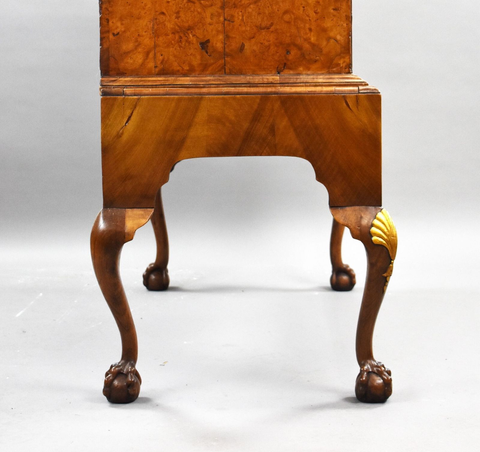 photo for sale George III Burr Walnut Chest On Stand