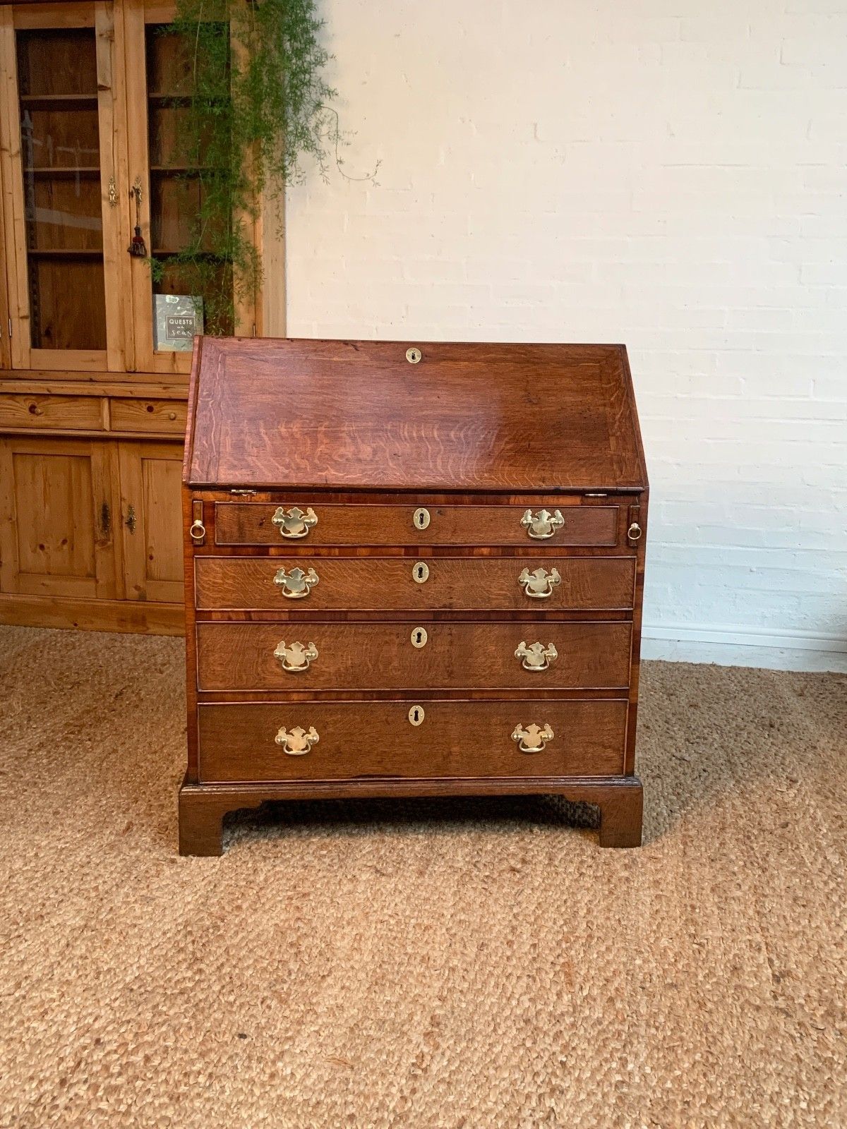 18th Century Georgian Oak Bureau Desk photo furniture