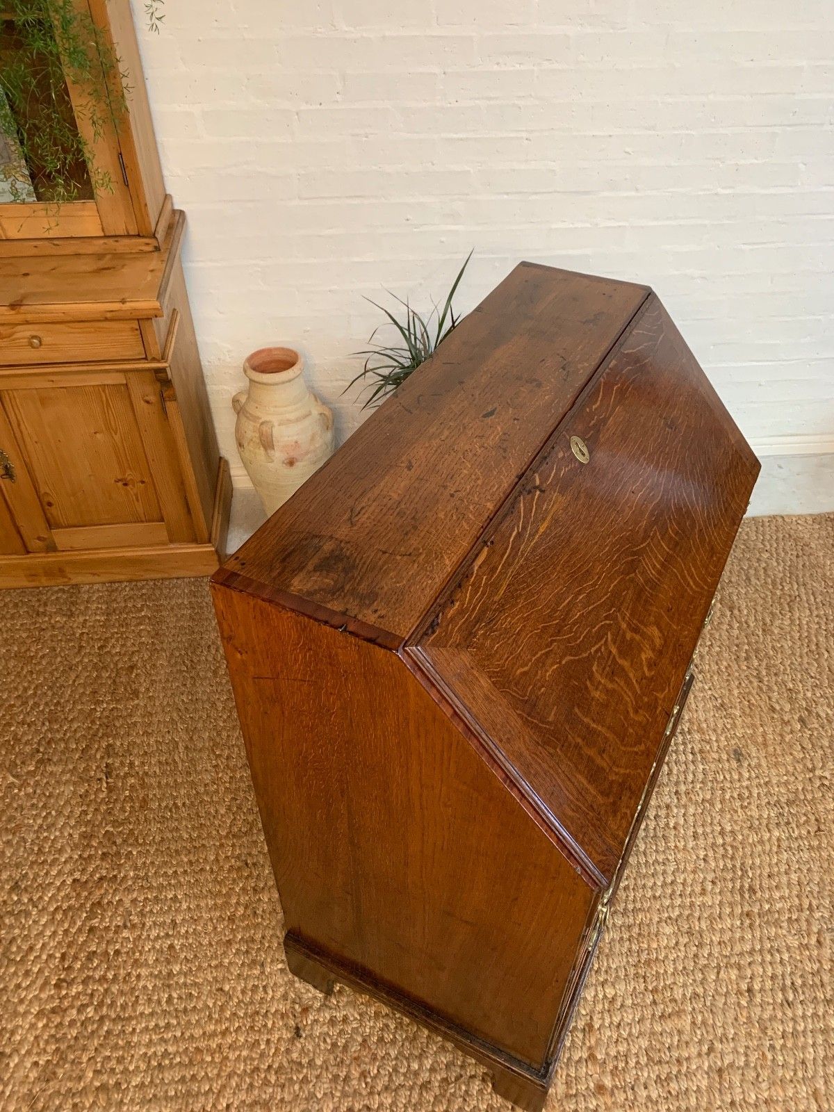 18th Century Georgian Oak Bureau Desk photo for sale