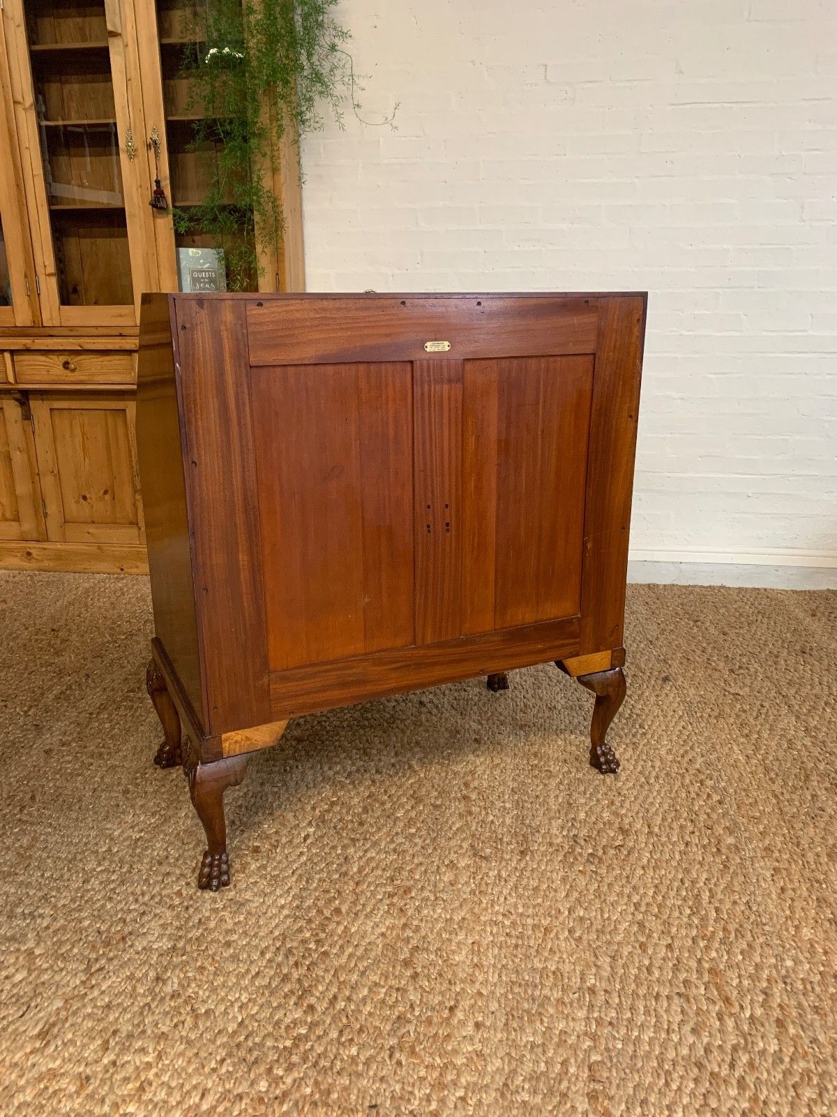 Mid Century Burr Walnut Bureau Desk By Leemings Furnishers Ltd, Halifax photo vinterior