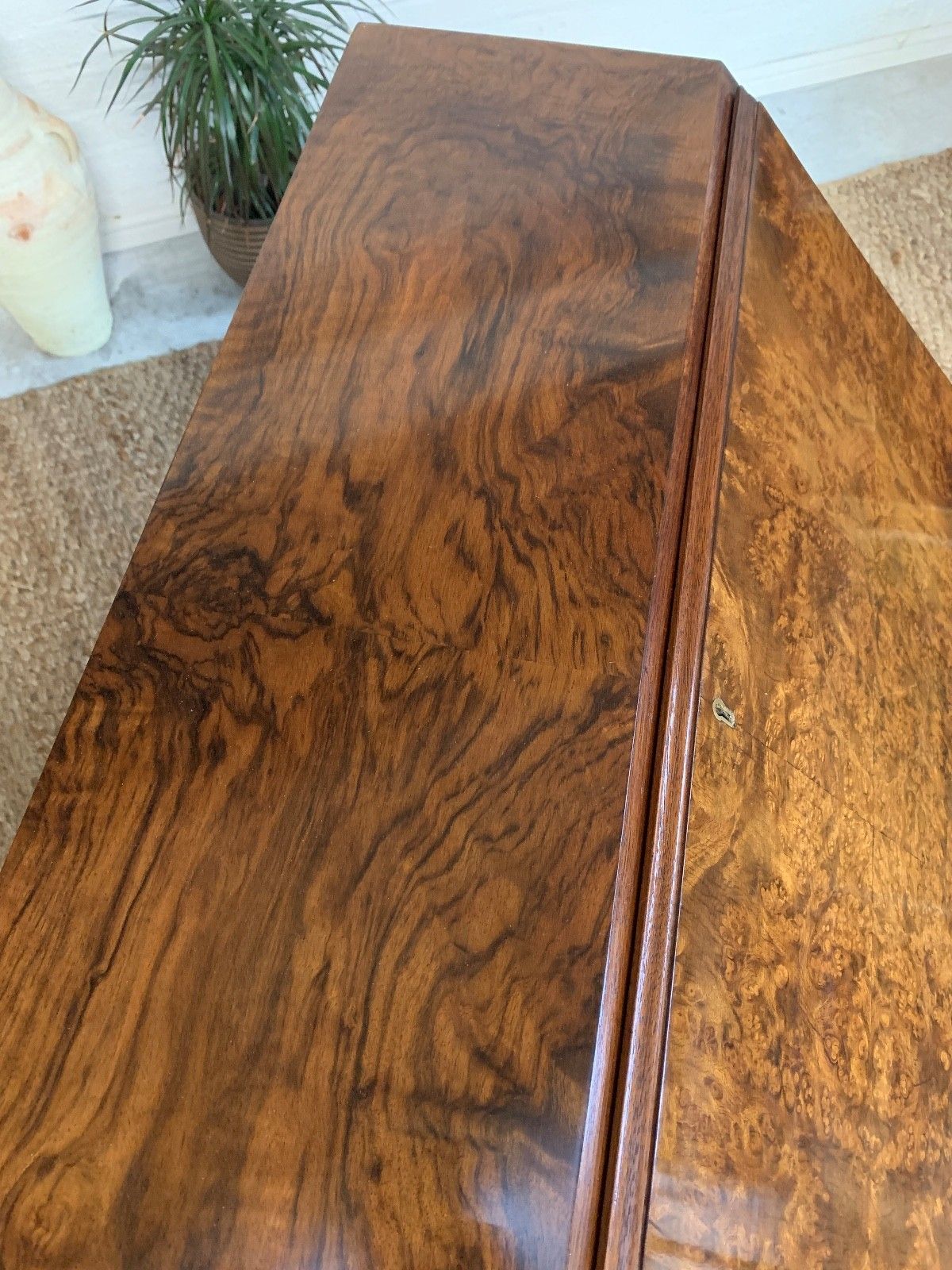 photo furniture Mid Century Burr Walnut Bureau Desk By Leemings Furnishers Ltd, Halifax
