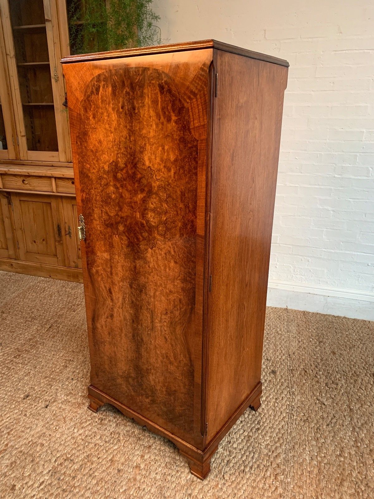 Art Deco Tallboy / Gentleman’s Wardrobe – C. 1930s–1950s photo for sale