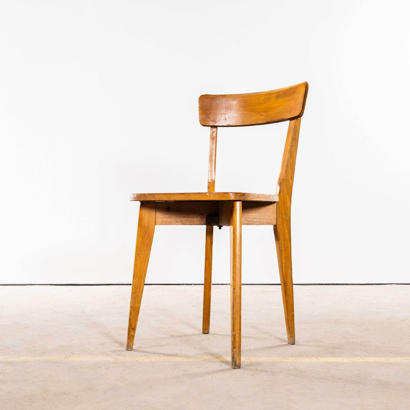 1950’s French Luterma Cross Base Bentwood Dining Chairs   Set Of Four photo 540.0