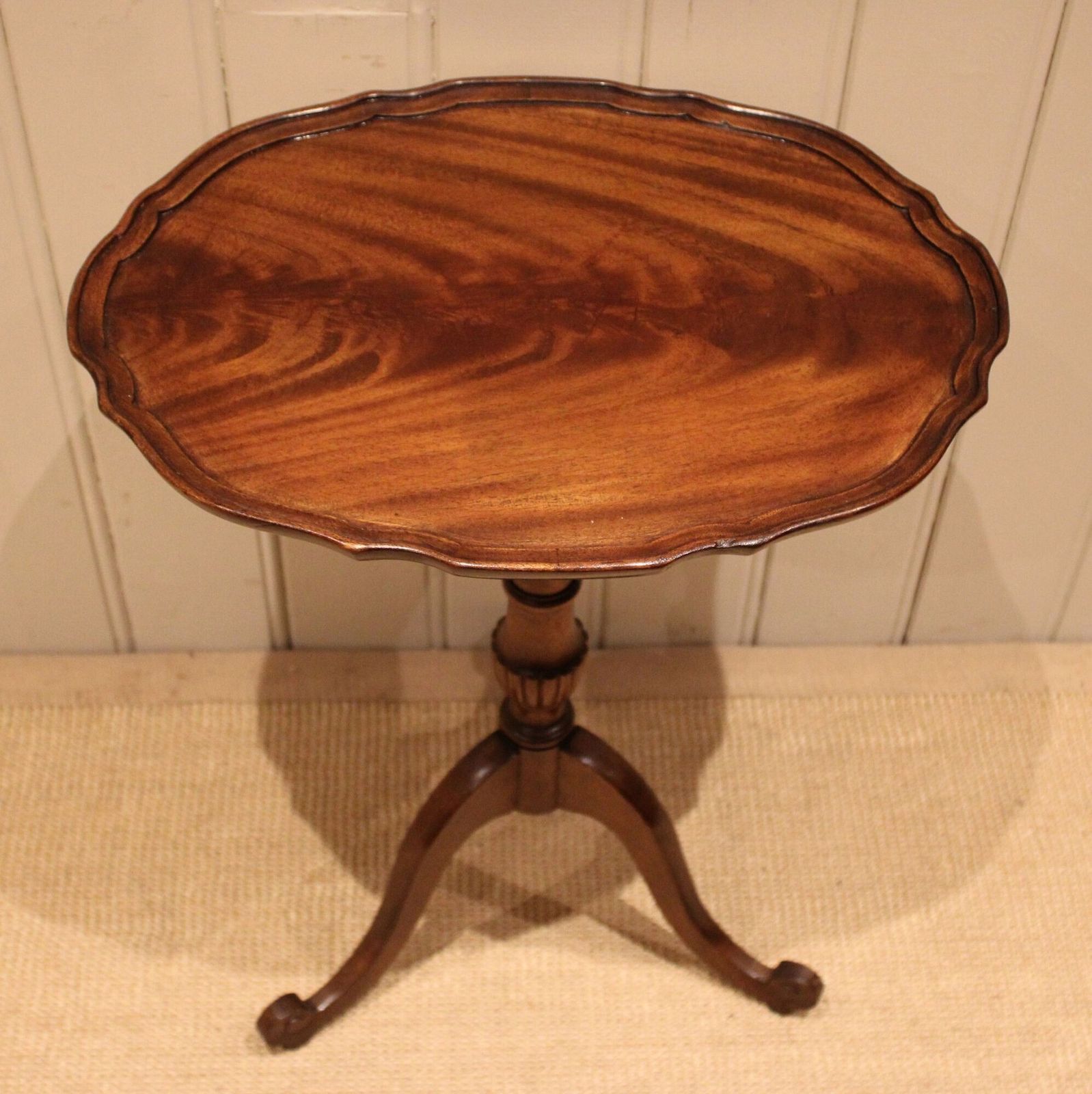 Mahogany Oval Top Wine Table, 1930s