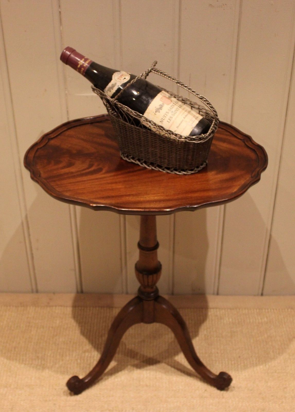 Mahogany Oval Top Wine Table, 1930s photo furniture