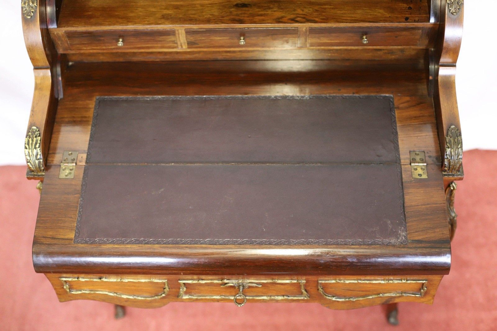 Fine French Rosewood And Gilt Metal Mounted Bureau Writing Desk photo 2302.0