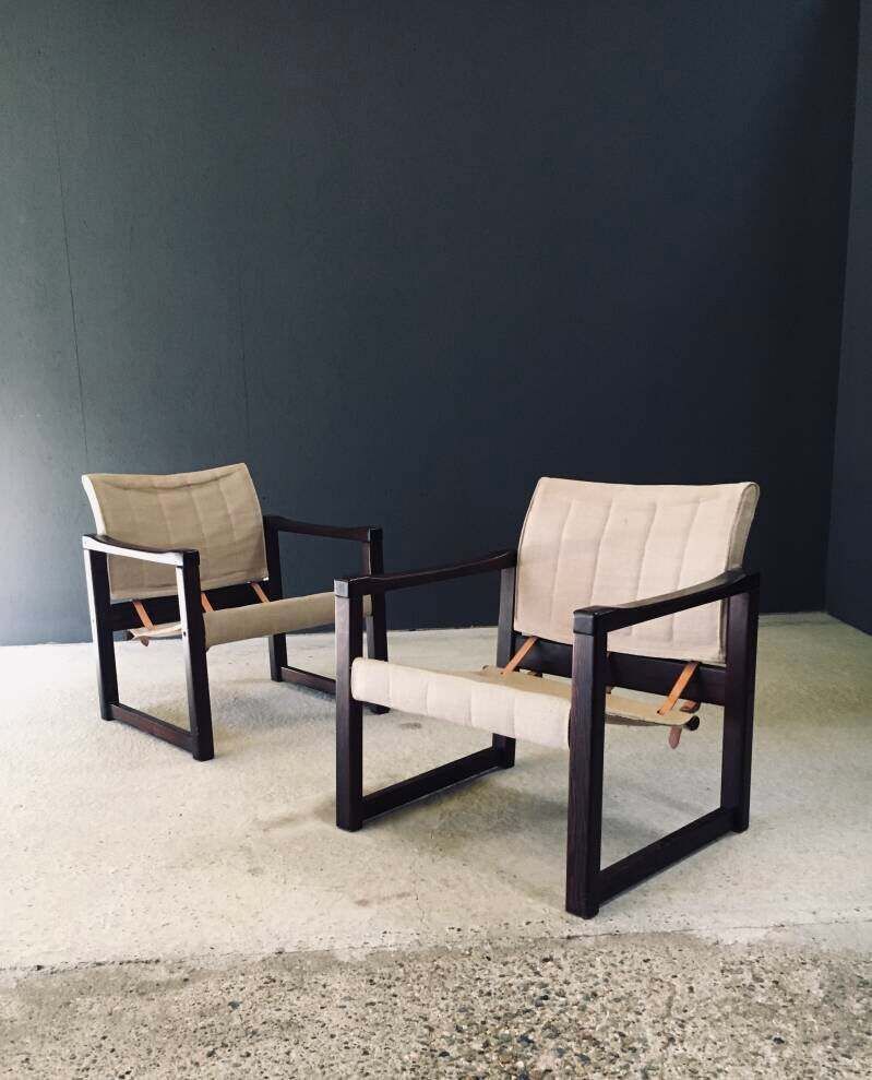 "Diana" Safari Lounge Chair Set, Ontwerp Karin Mobring Voor Ikea, Jaren 1970