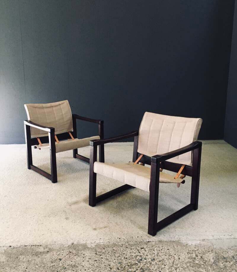"Diana" Safari Lounge Chair Set, Ontwerp Karin Mobring Voor Ikea, Jaren 1970 photo Meubels