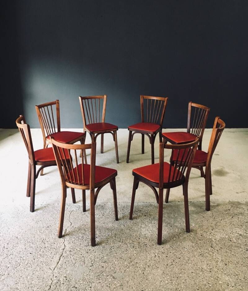 Franse Bistrostoelen Uit De Jaren 1950, Reconstruction Stijl, Door Baumann photo furniture