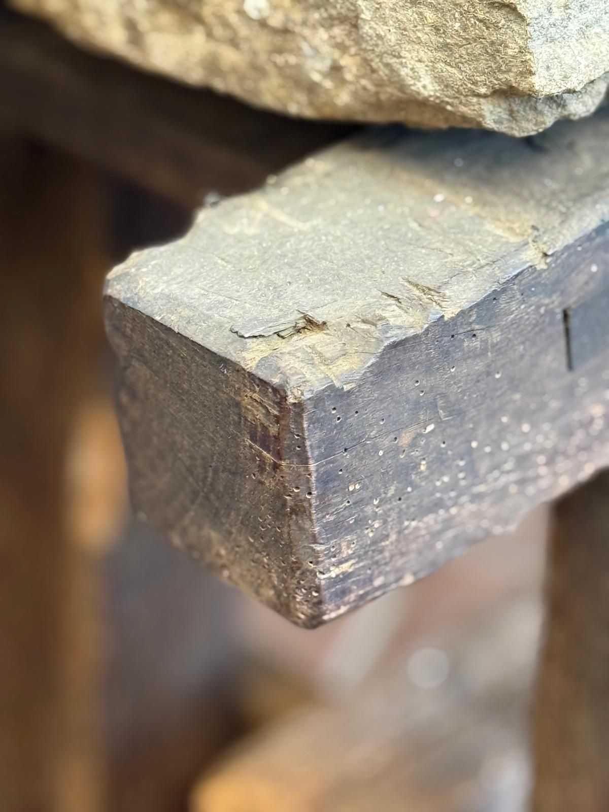 Thumbnail: 18th Century French Oak Pig Bench With Stone Top  Thumbnail: 18th Century French Oak Pig Bench With Stone Top  Thumbnail: 18th Century Fren photo furniture