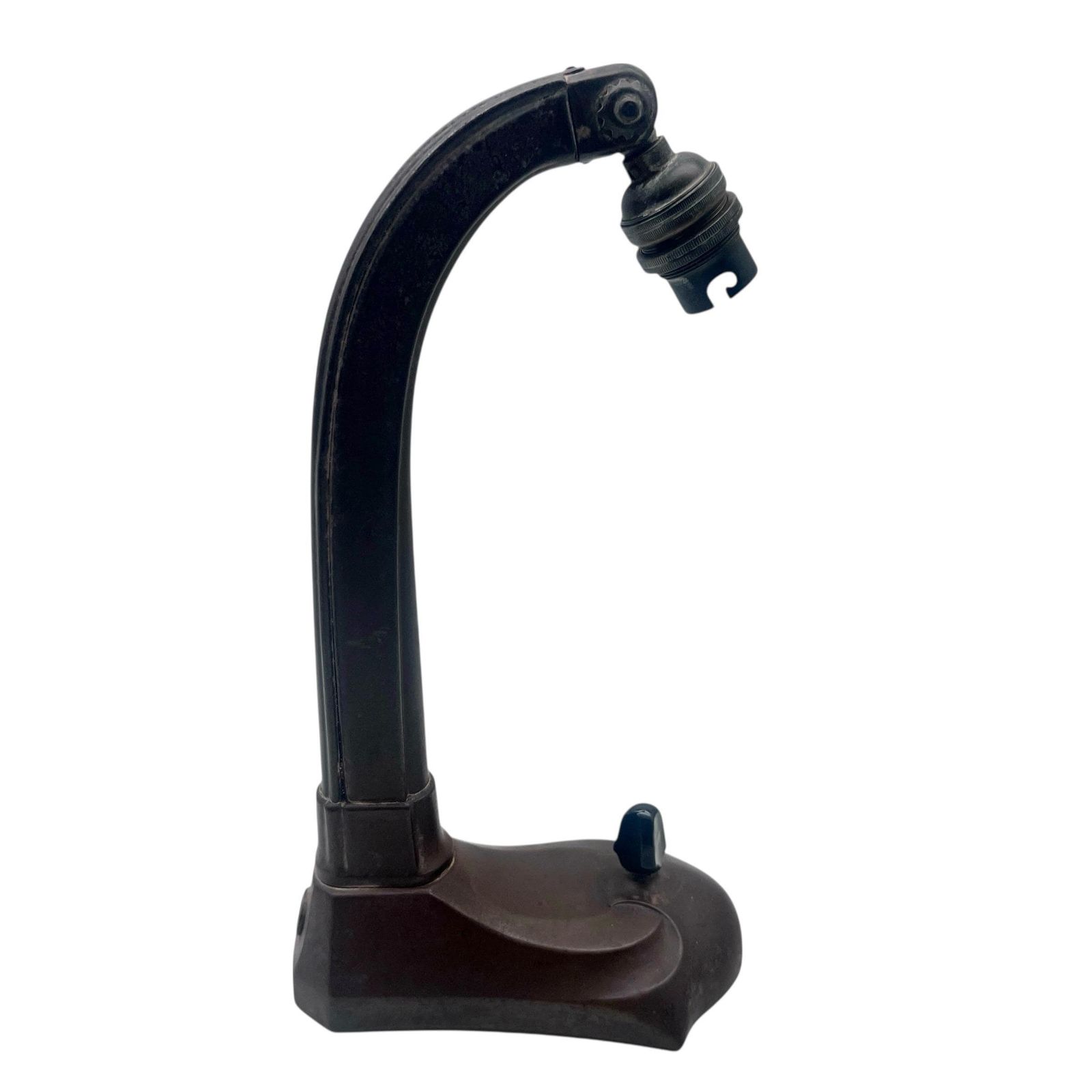 Vintage 1930's Wall Hanging Table Mounted Gooseneck Tin Lamp   Bakelite Switch   Study Decor   Home Decor photo furniture