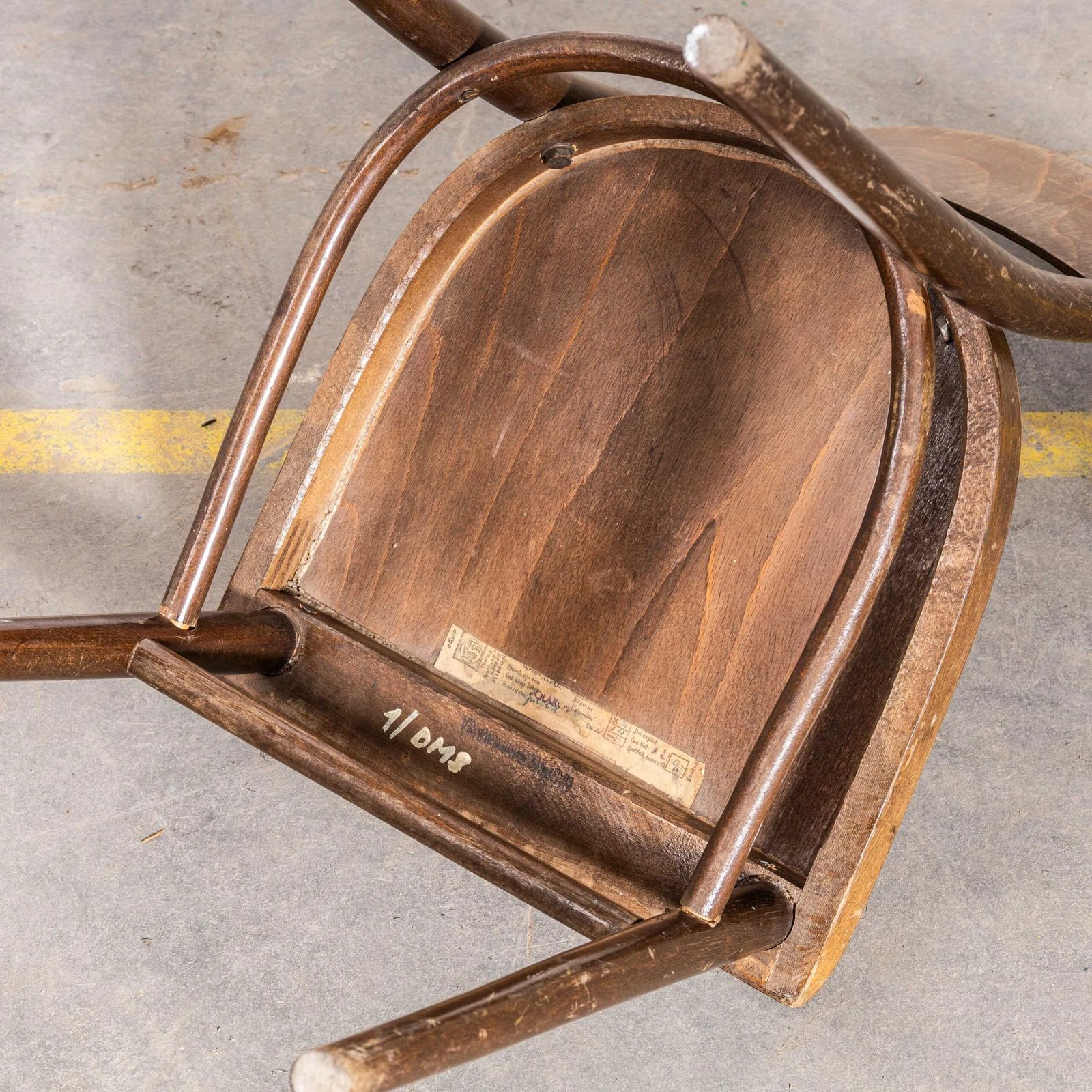 Furniture 1950’s Harlequin Shield Back Bentwood Dining Chairs – Set Of Sixteen photo