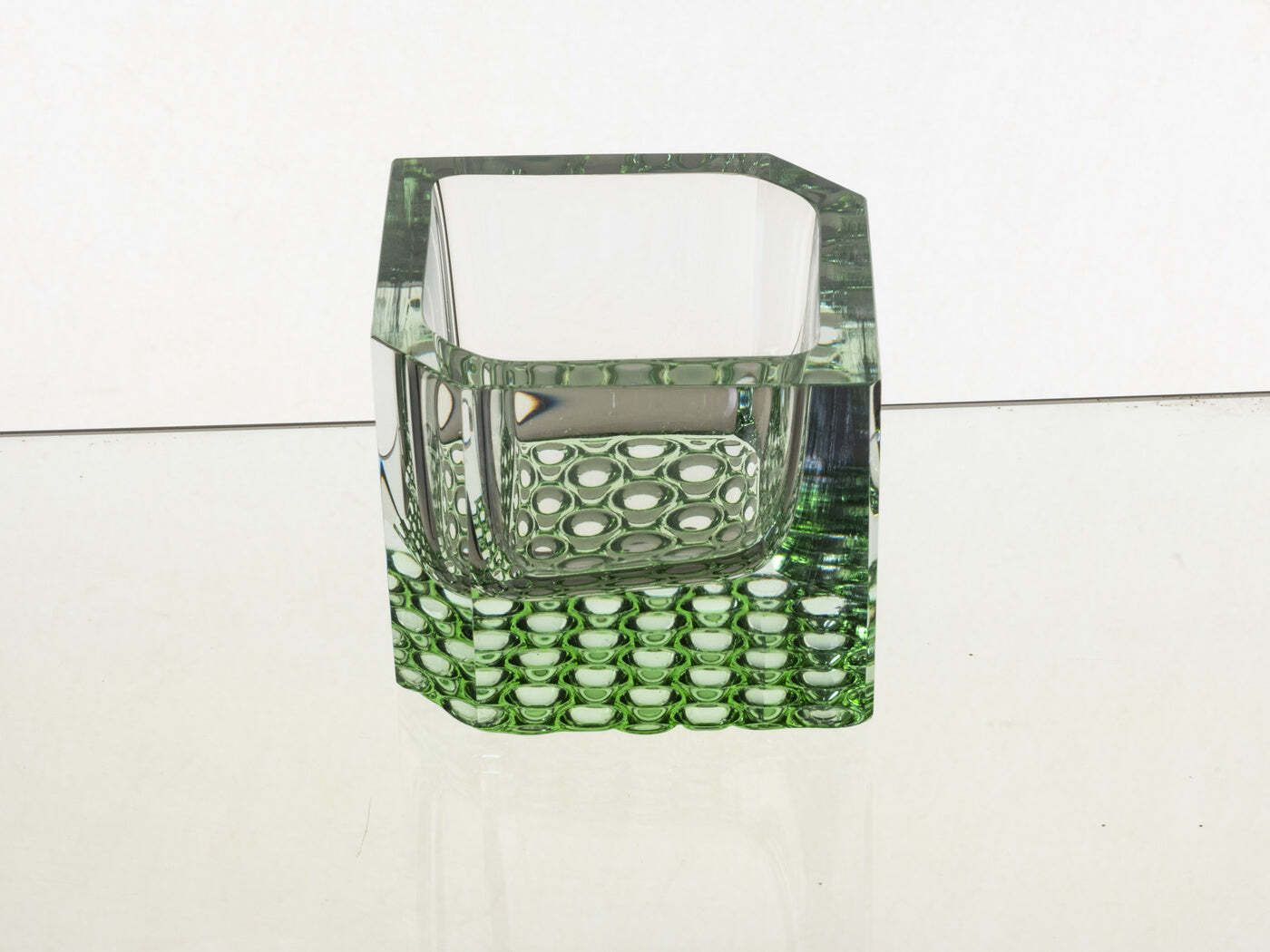 Groene Vierkante Schaal, Pavel Hlava, Jaren 1970, Tsjecho Slowakije photo Woonaccessoires