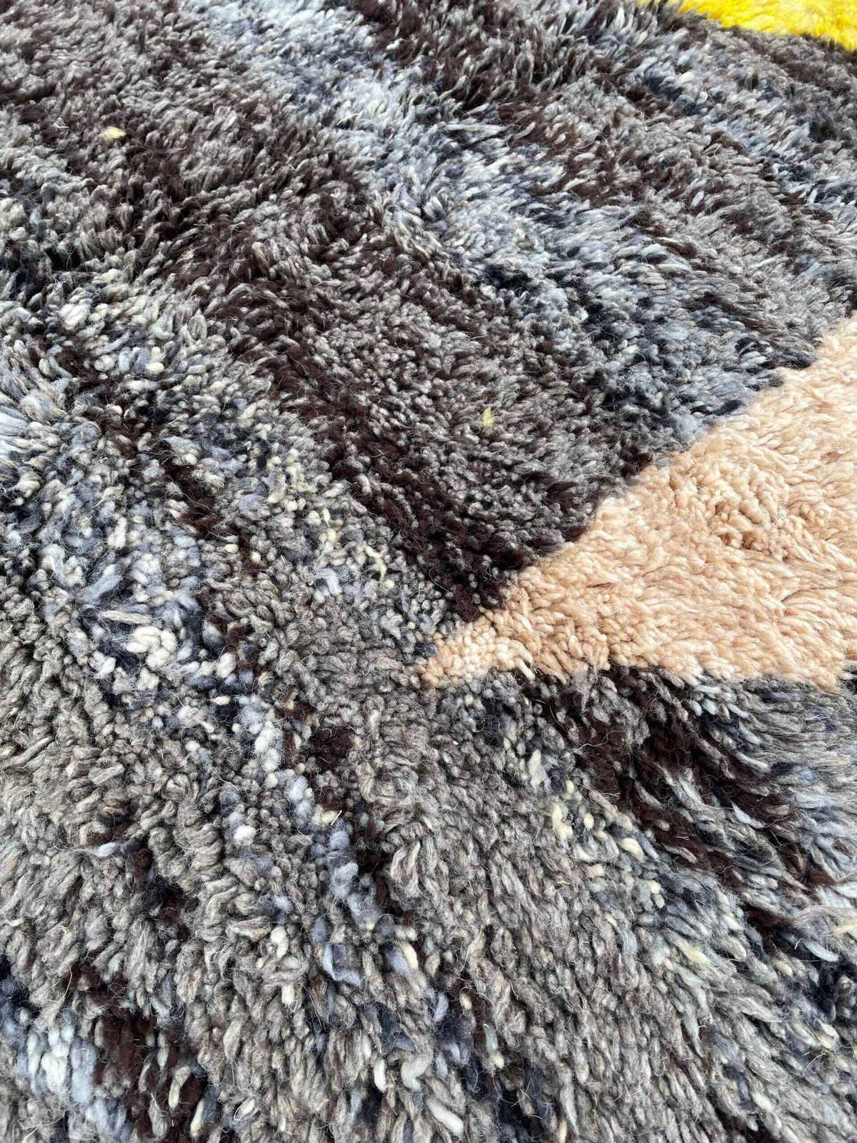 Wool Rug For Living Room, Beni Ourain Rug, Modern Interior Rug, Wool Rug, Azilal Rug, Boucherouite Rug photo Textiles