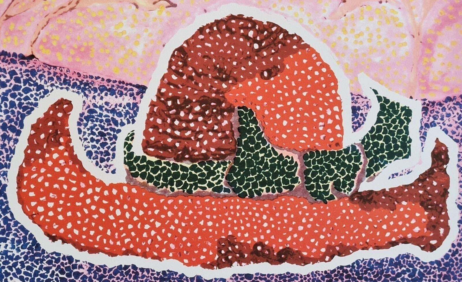 After Yayoi Kusama, Hat Leff.., Lithograph, 1990s photo buy