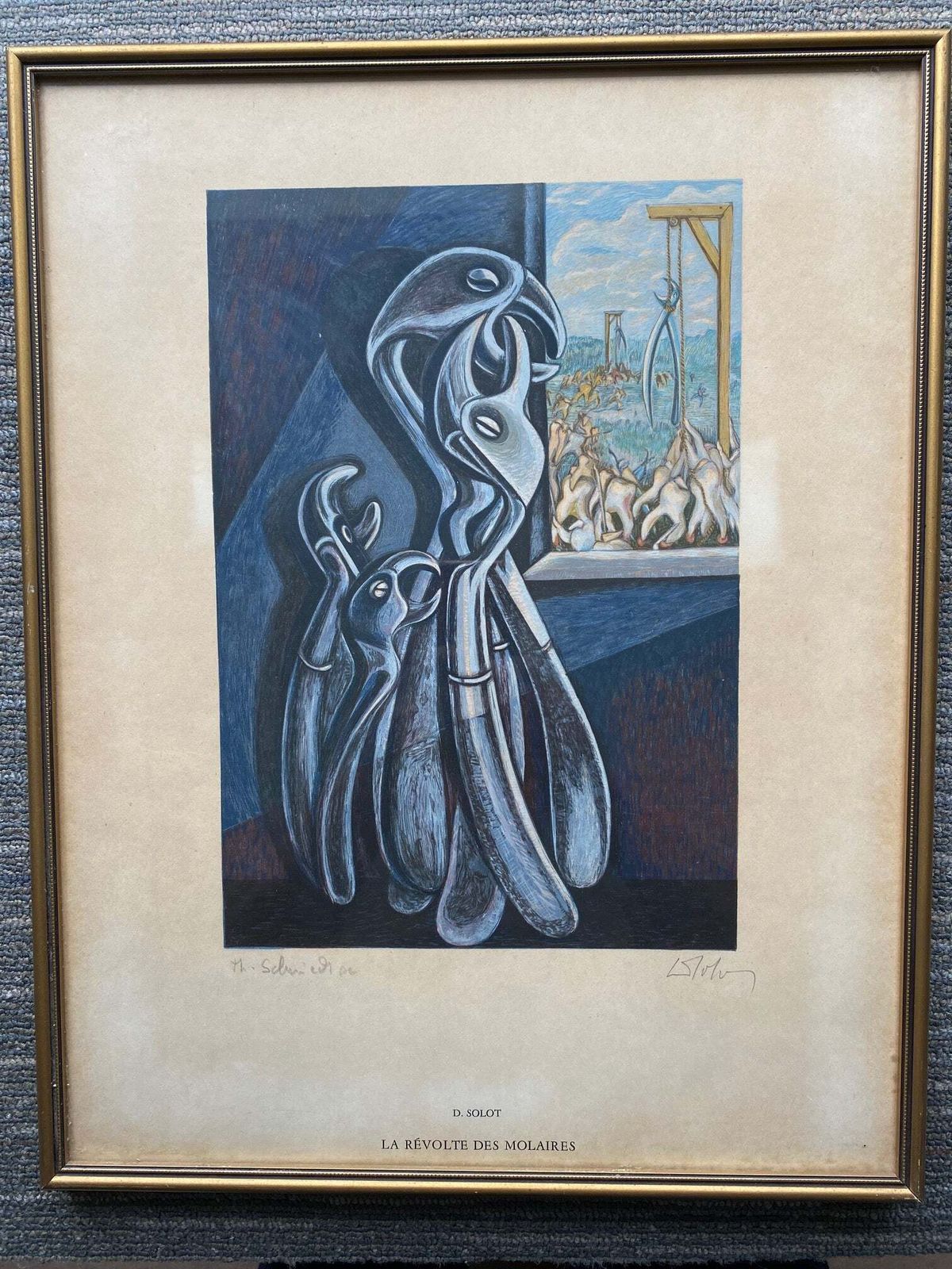 A Set Of 8 Original Lithographs By D Solot   Dentist & Artist (French) photo vinterior