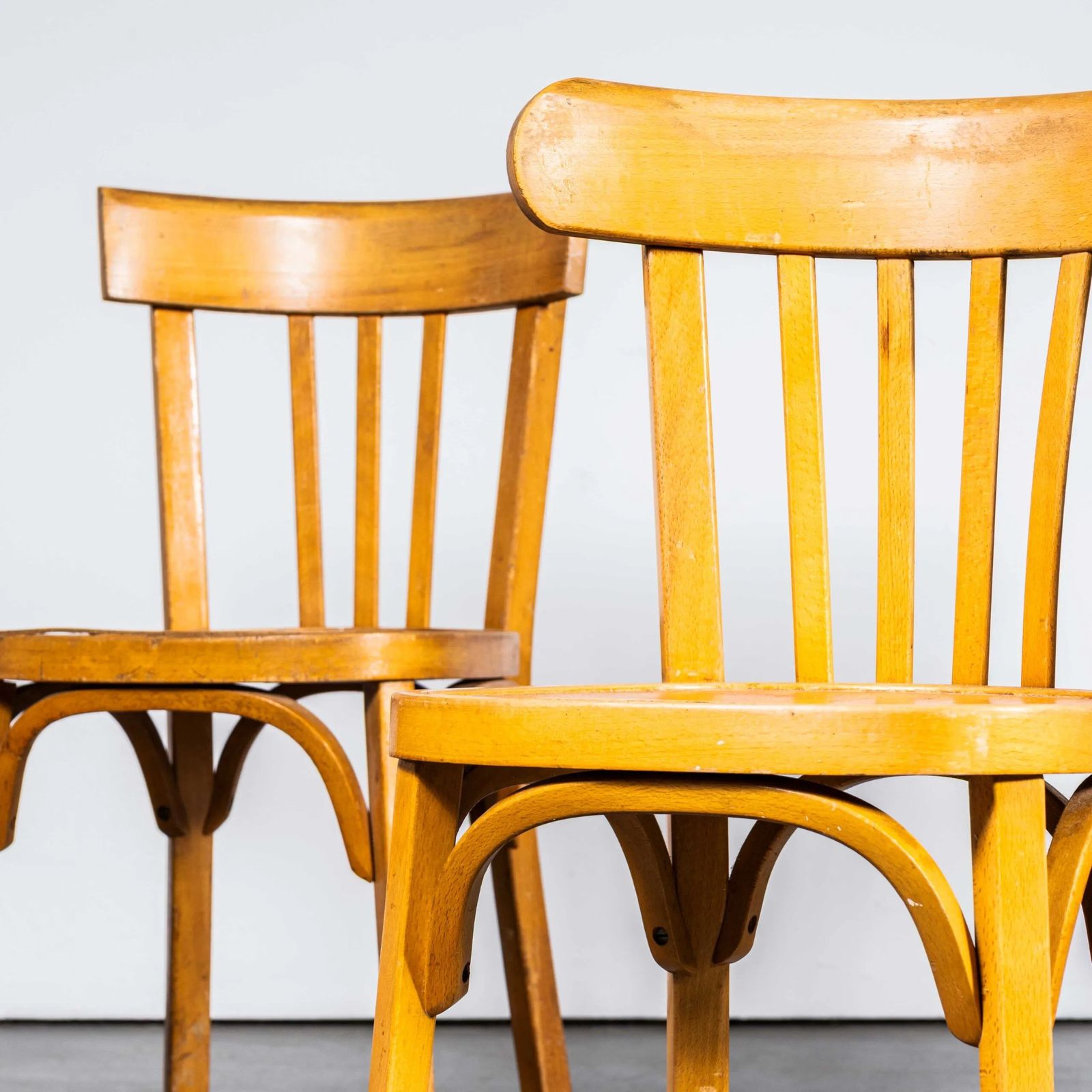 1950’s Baumann Honey Bentwood Café Dining Chair – Set Of Four photo furniture