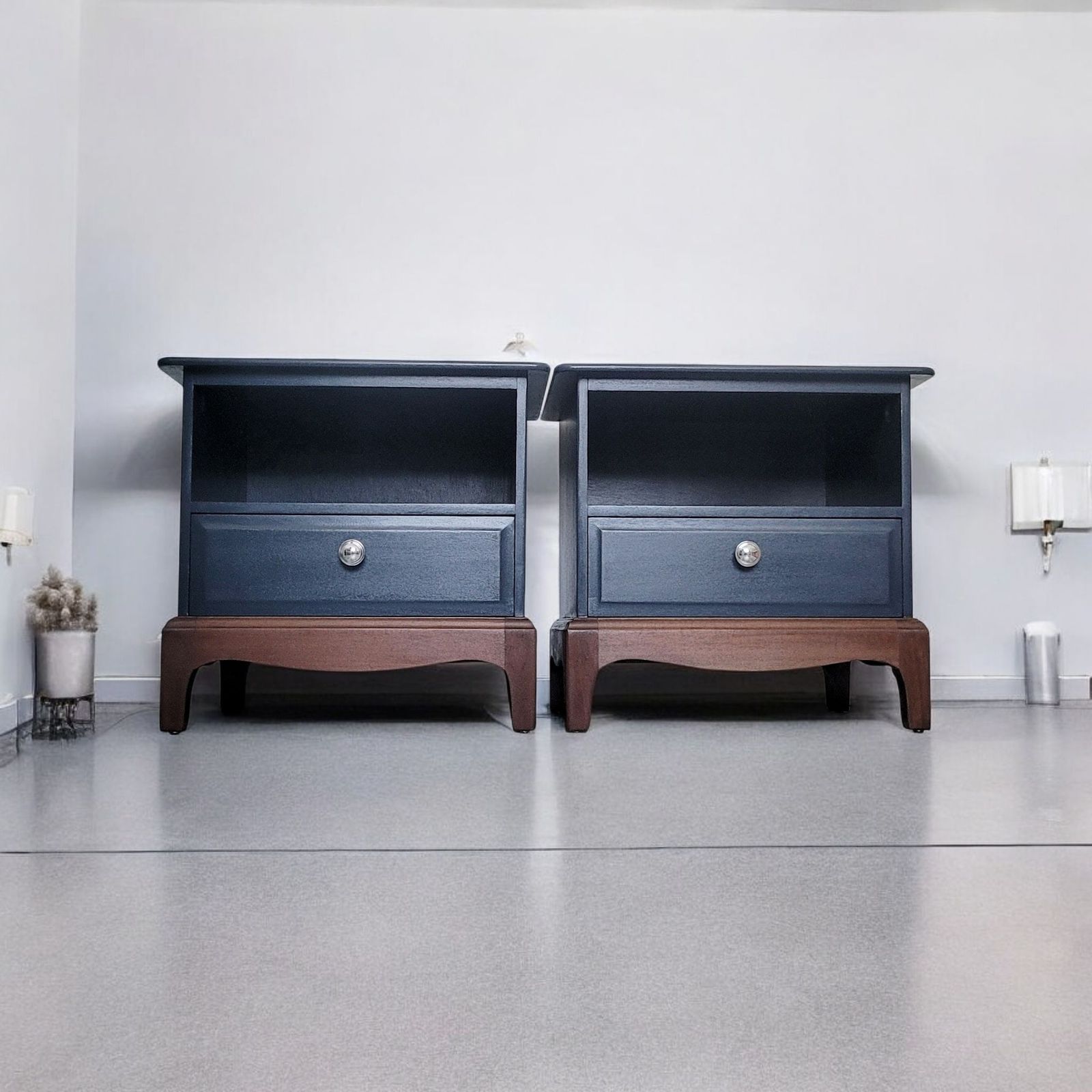 Stag Minstrel Bedroom Set Navy Blue Painted To Order photo buy