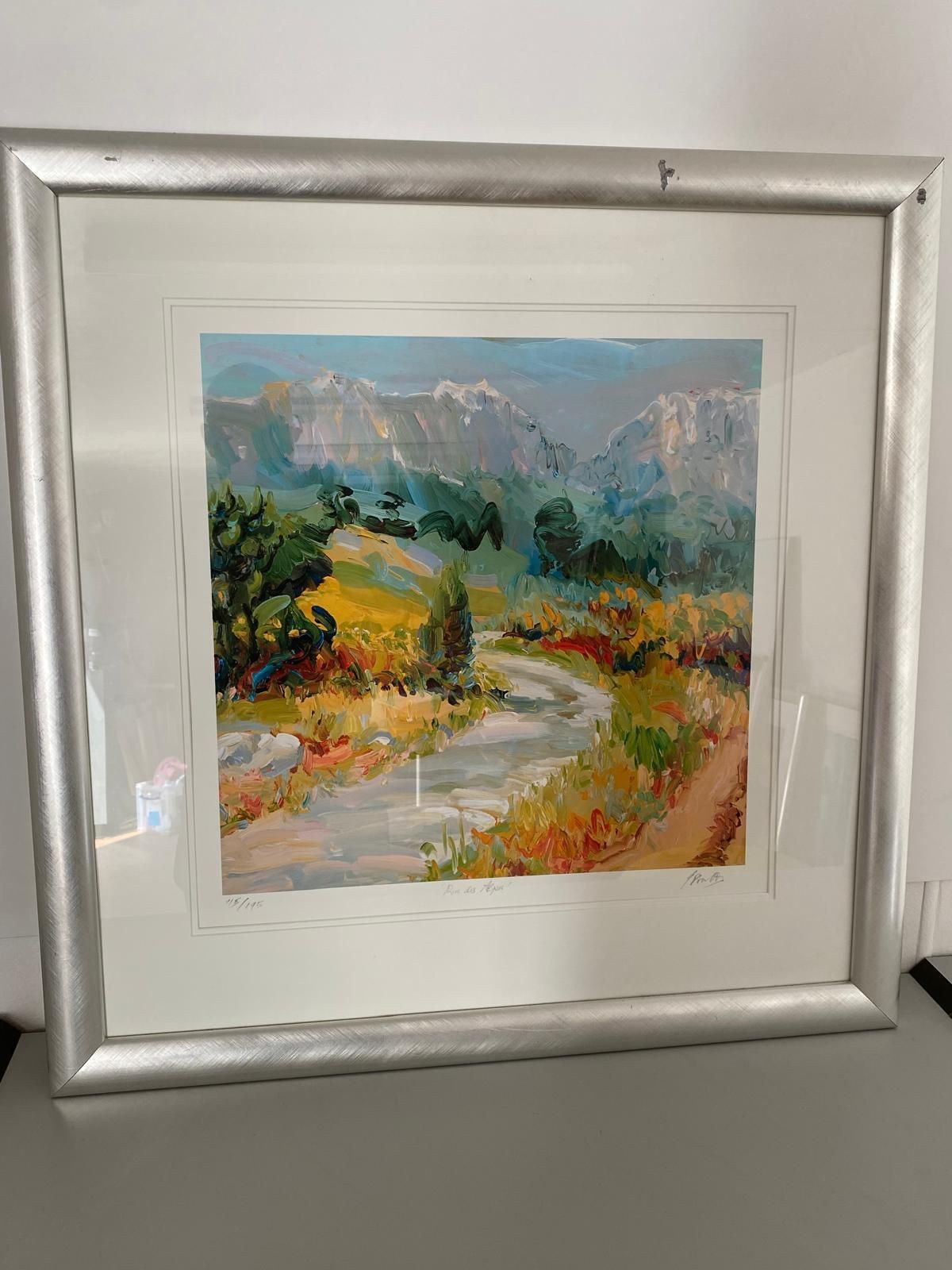 Framed Limited Edition Print "Rues Des A" By Artist Richard Pargeter 115/195