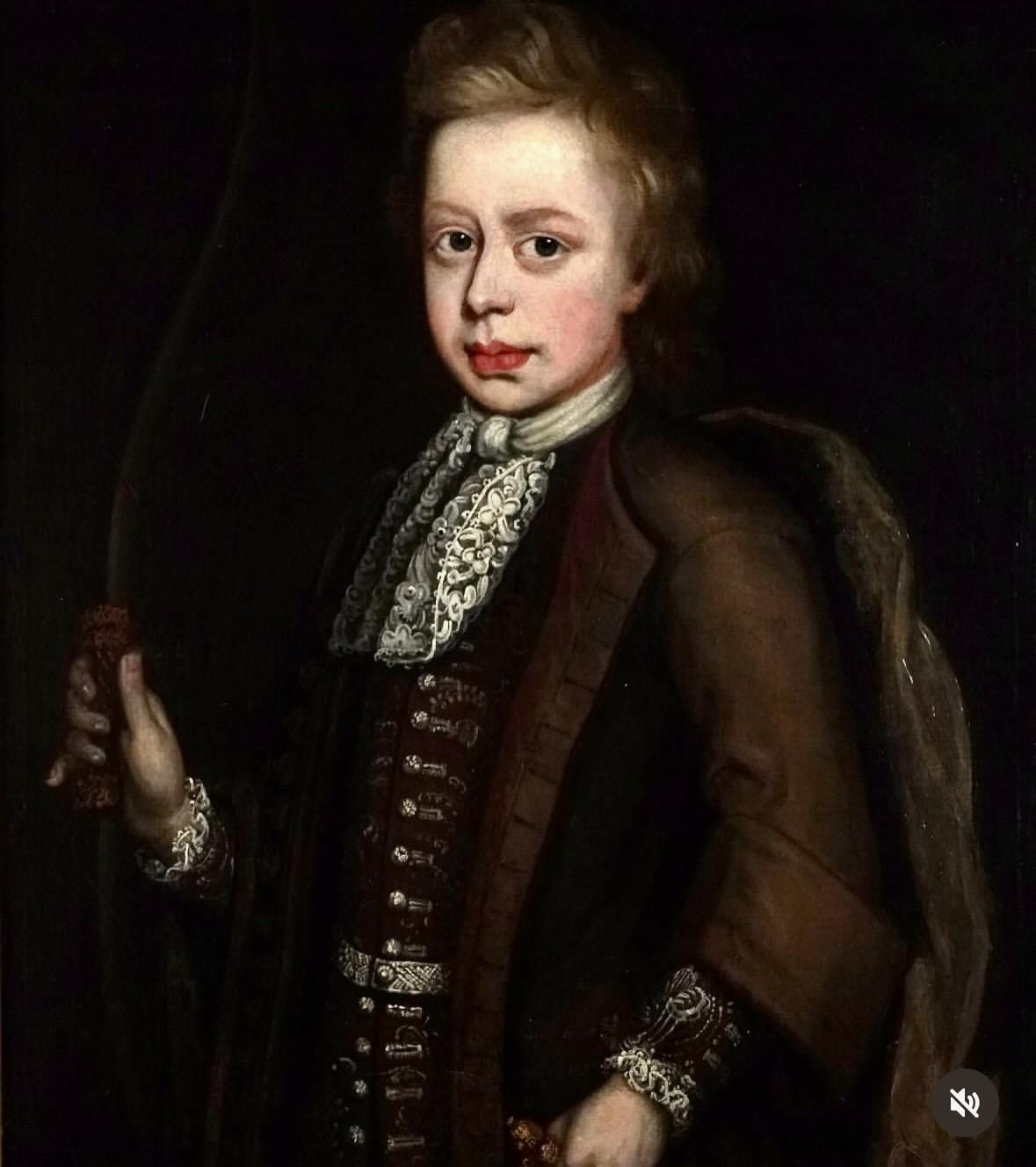 Continental Oil On Canvas Portrait Of Boy With A Bow photo furniture