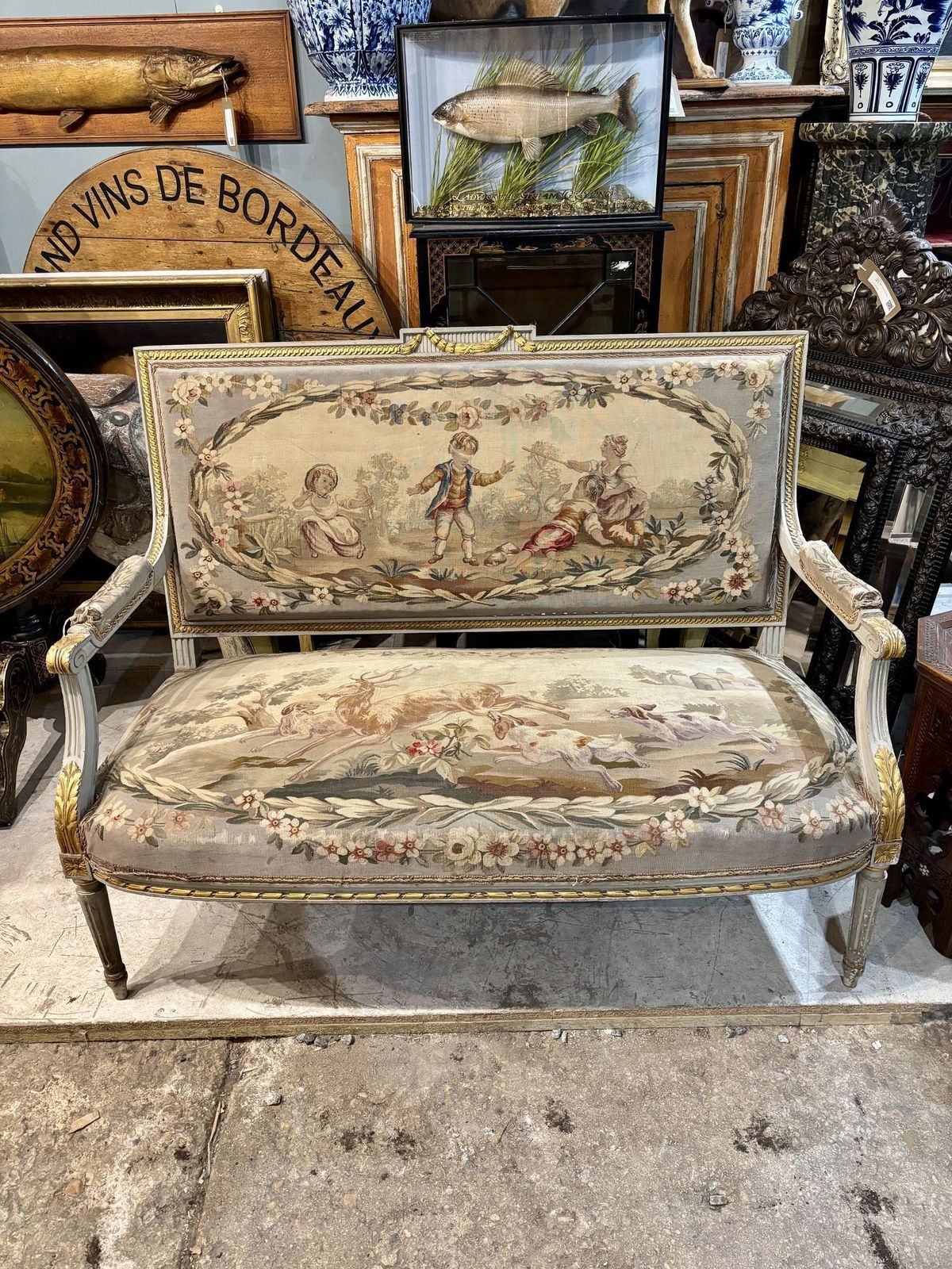 19th Century French Settee, 1800s