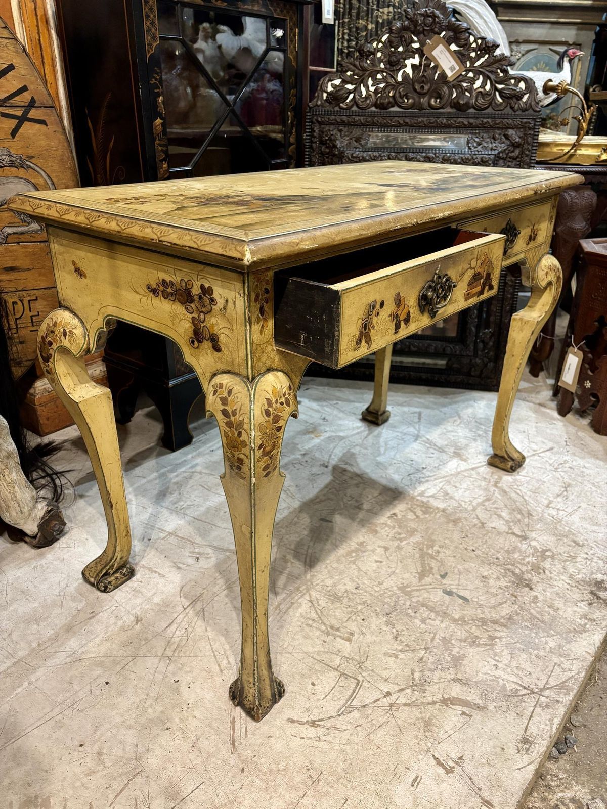 Early 20th Century English Lacquered Writing Desk photo buy