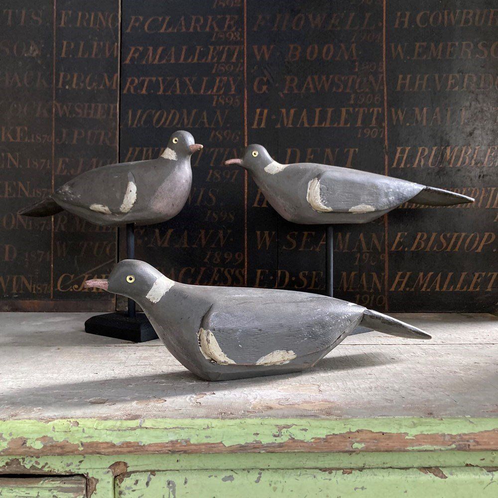 photo for sale Vintage Decoy Wood Pigeon, 1930s