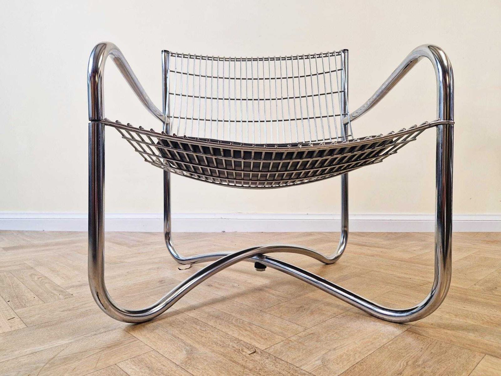 David Mellor O.B.E Iconic Mid Century Chrome & Steel Lounge Accent Chair Bl789a photo furniture