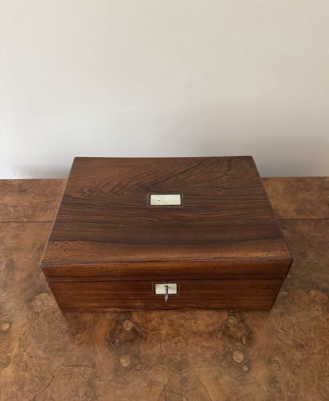 Wonderful Quality Antique Rosewood Writing Slope photo Home Decor