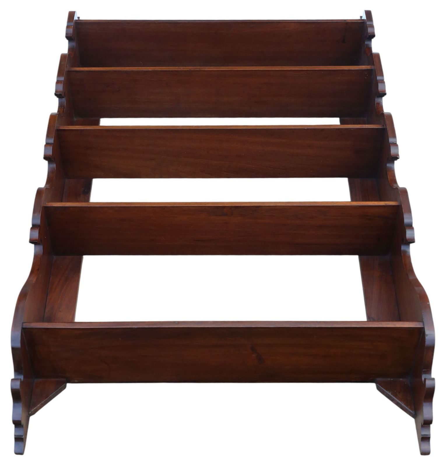 Antique 19th Century Mahogany Bookcase / Display Wall Shelves – Fine Quality photo 1495.0
