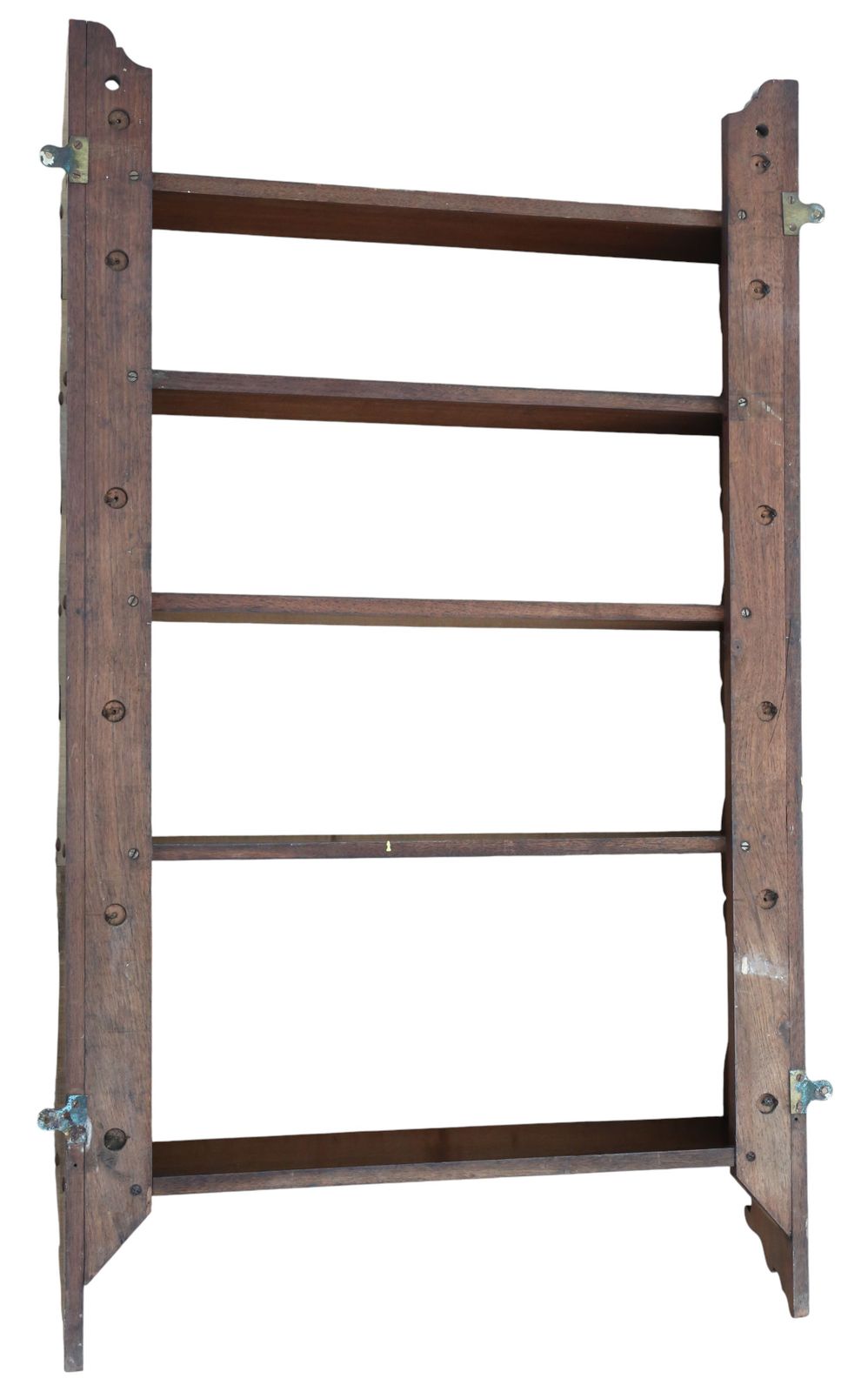 Antique 19th Century Mahogany Bookcase / Display Wall Shelves – Fine Quality photo vinterior
