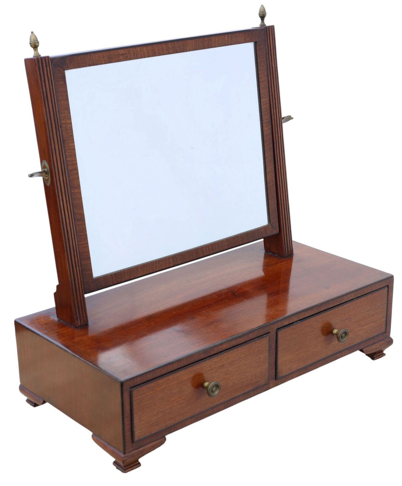 Antique Early 19th Century Georgian Mahogany Dressing Table Swing Mirror – Fine Quality photo furniture