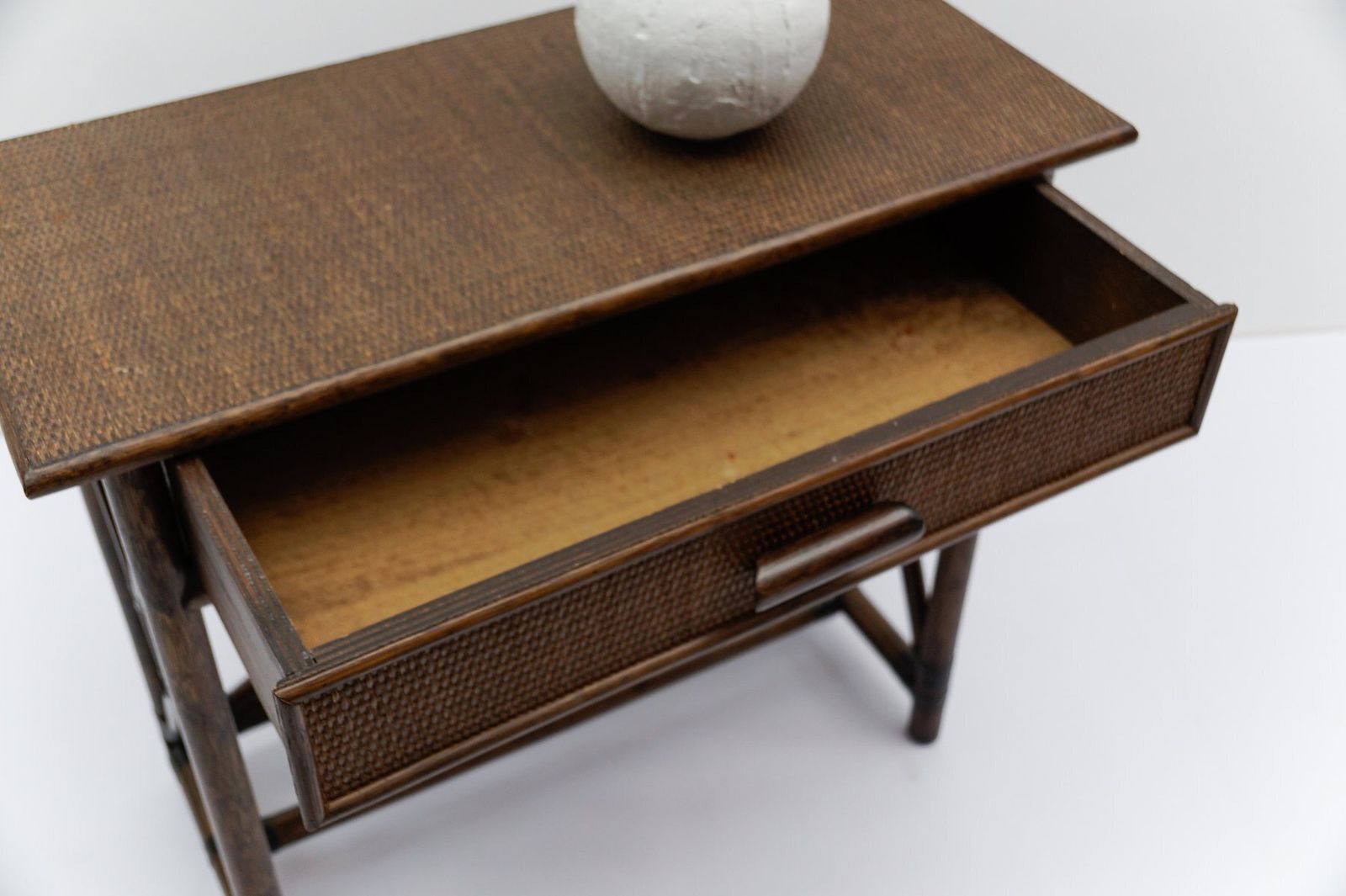 Italian Chest Of Drawers Made Of Bamboo And Rattan, 1970s photo vinterior
