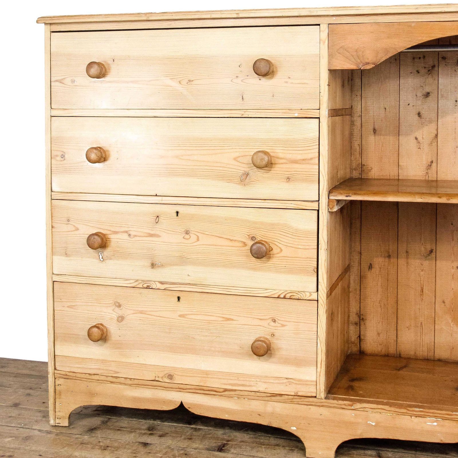 photo furniture 20th Century Large Pine Bedroom Chest Of Drawers Unit | Antique Storage | Pine Drawers | Bedroom Furniture | Pine Furniture