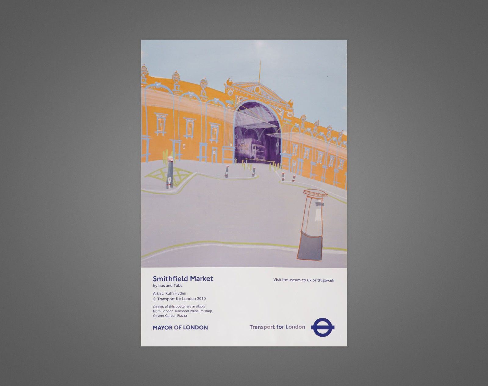 Original ‘Smithfield Market’ Bus & London Underground Poster – 2010