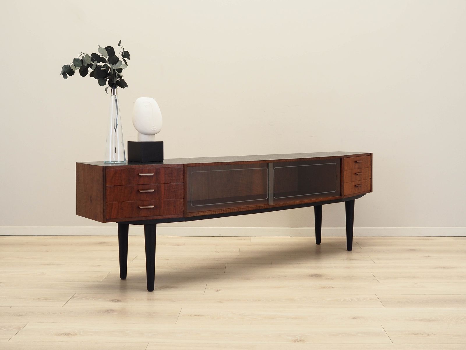 Walnut Lowboard, Danish Design, 1960s, Production: Denmark photo Furniture
